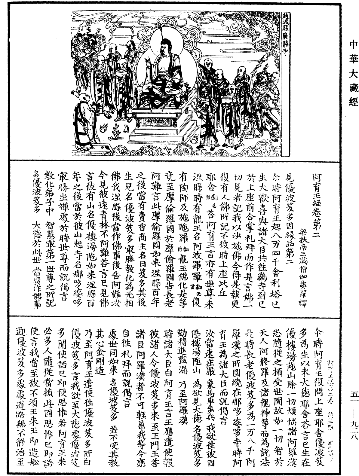 阿育王經《中華大藏經》_第51冊_第928頁