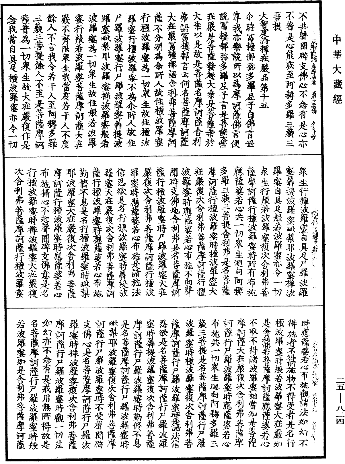 大智度論《中華大藏經》_第25冊_第824頁