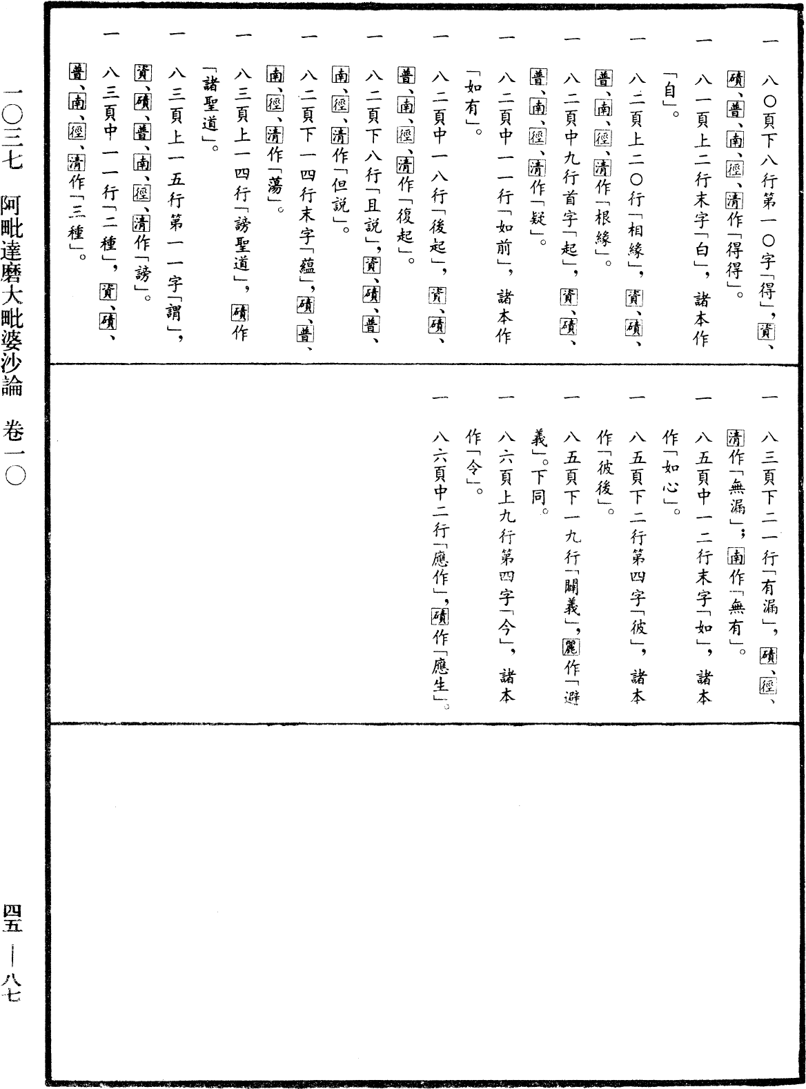 阿毗達磨大毗婆沙論《中華大藏經》_第45冊_第087頁10