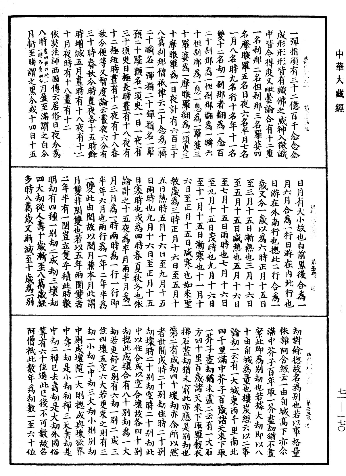 法苑珠林《中华大藏经》_第71册_第170页