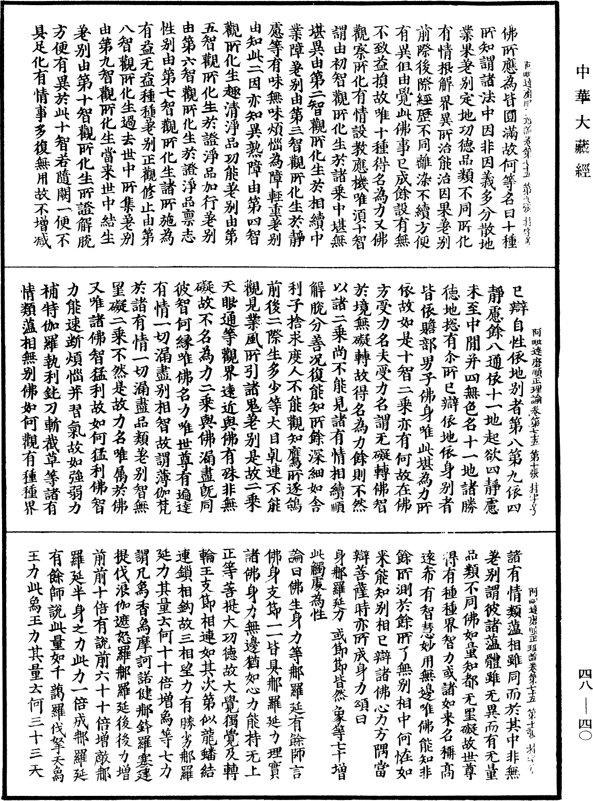 阿毗達磨順正理論《中華大藏經》_第48冊_第0040頁