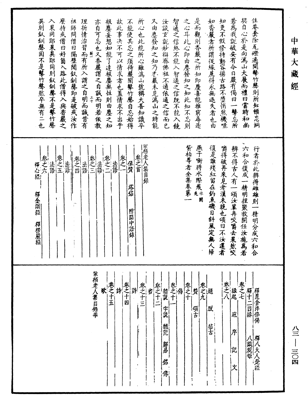 紫柏尊者全集《中華大藏經》_第83冊_第0304頁