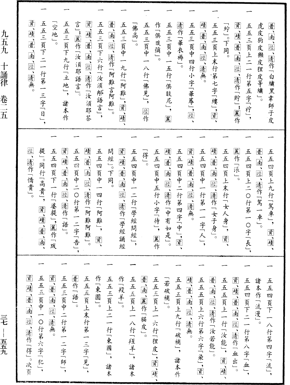 十誦律《中華大藏經》_第37冊_第559頁