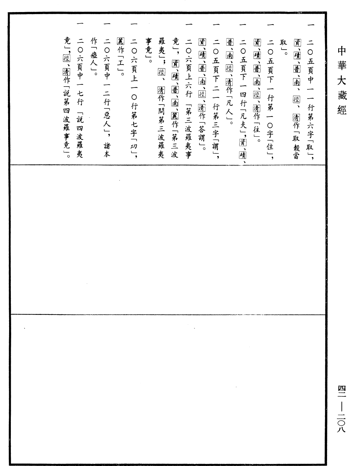 薩婆多部毗尼摩得勒伽經《中華大藏經》_第42冊_第208頁