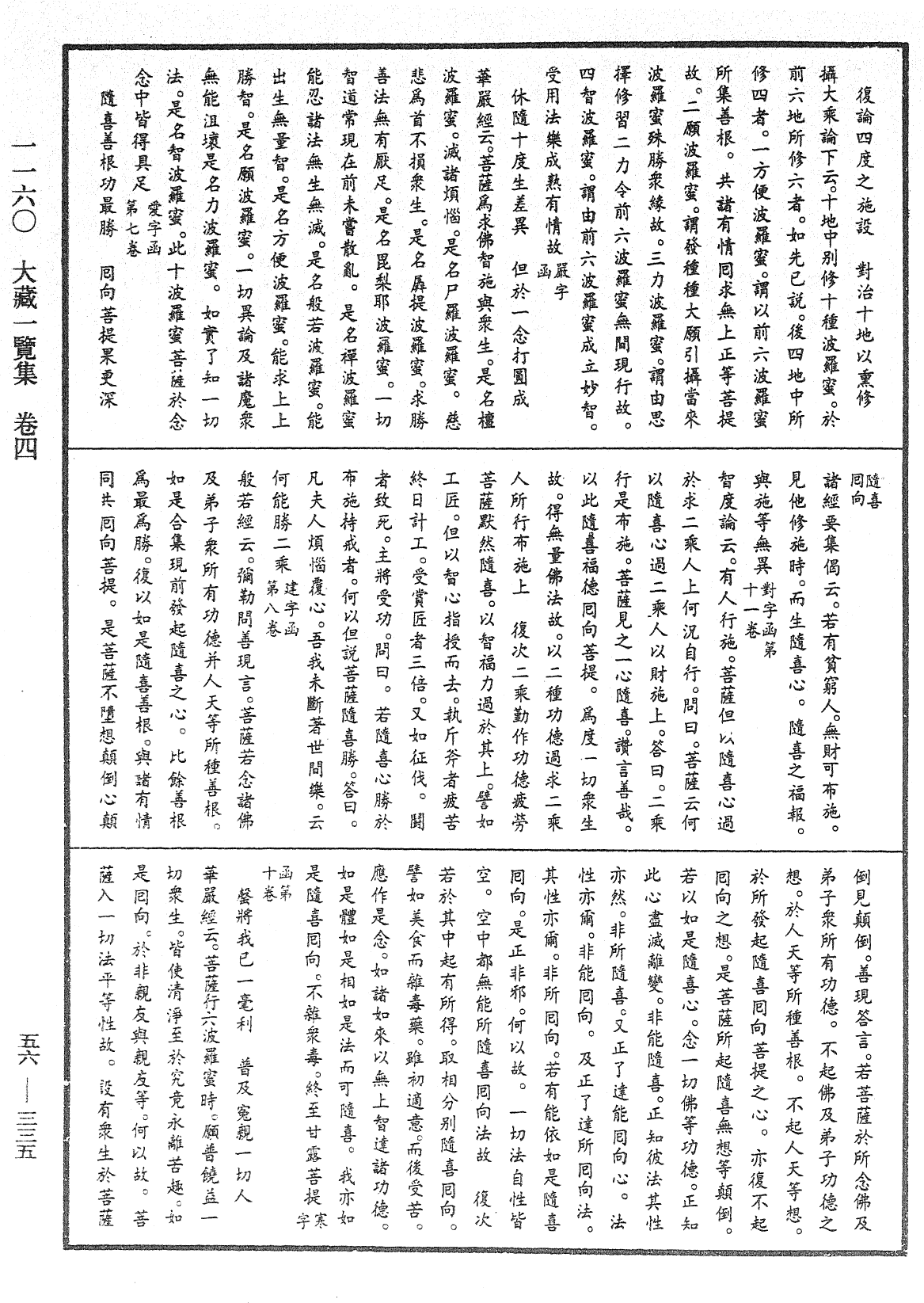 大藏一览集《中华大藏经》_第56册_第0335页