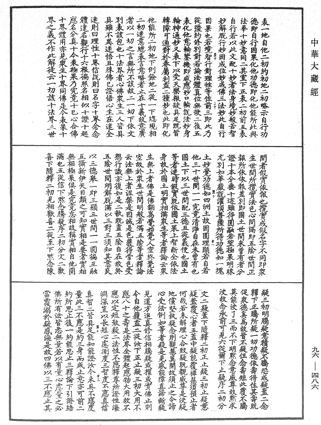 金光明經文句記《中華大藏經》_第96冊_第486頁