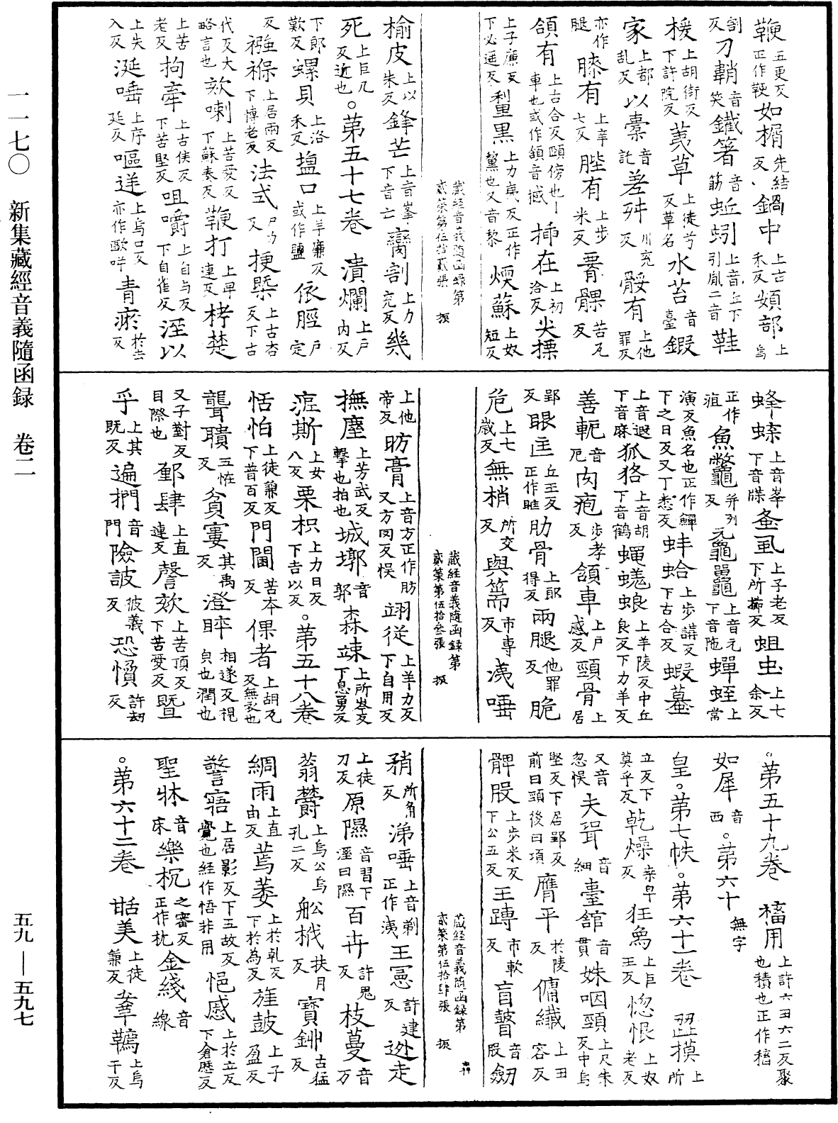 新集藏經音義隨函錄《中華大藏經》_第59冊_第0597頁