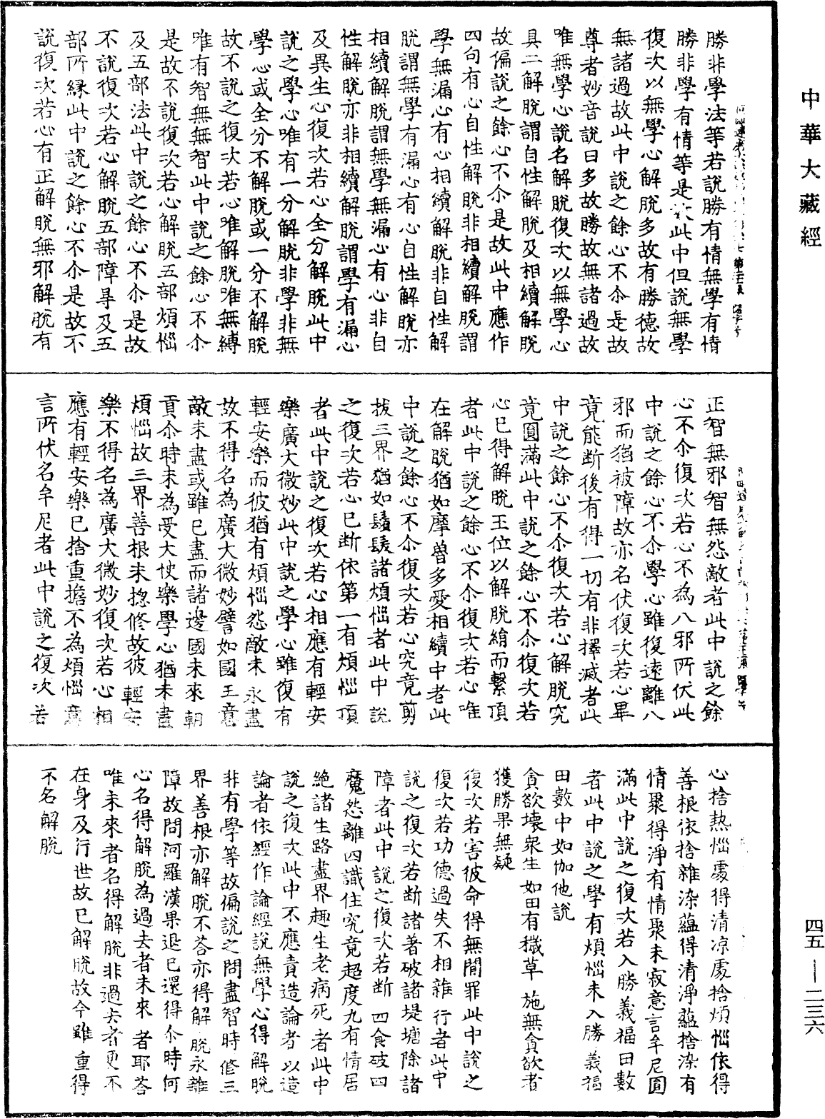 阿毗達磨大毗婆沙論《中華大藏經》_第45冊_第236頁