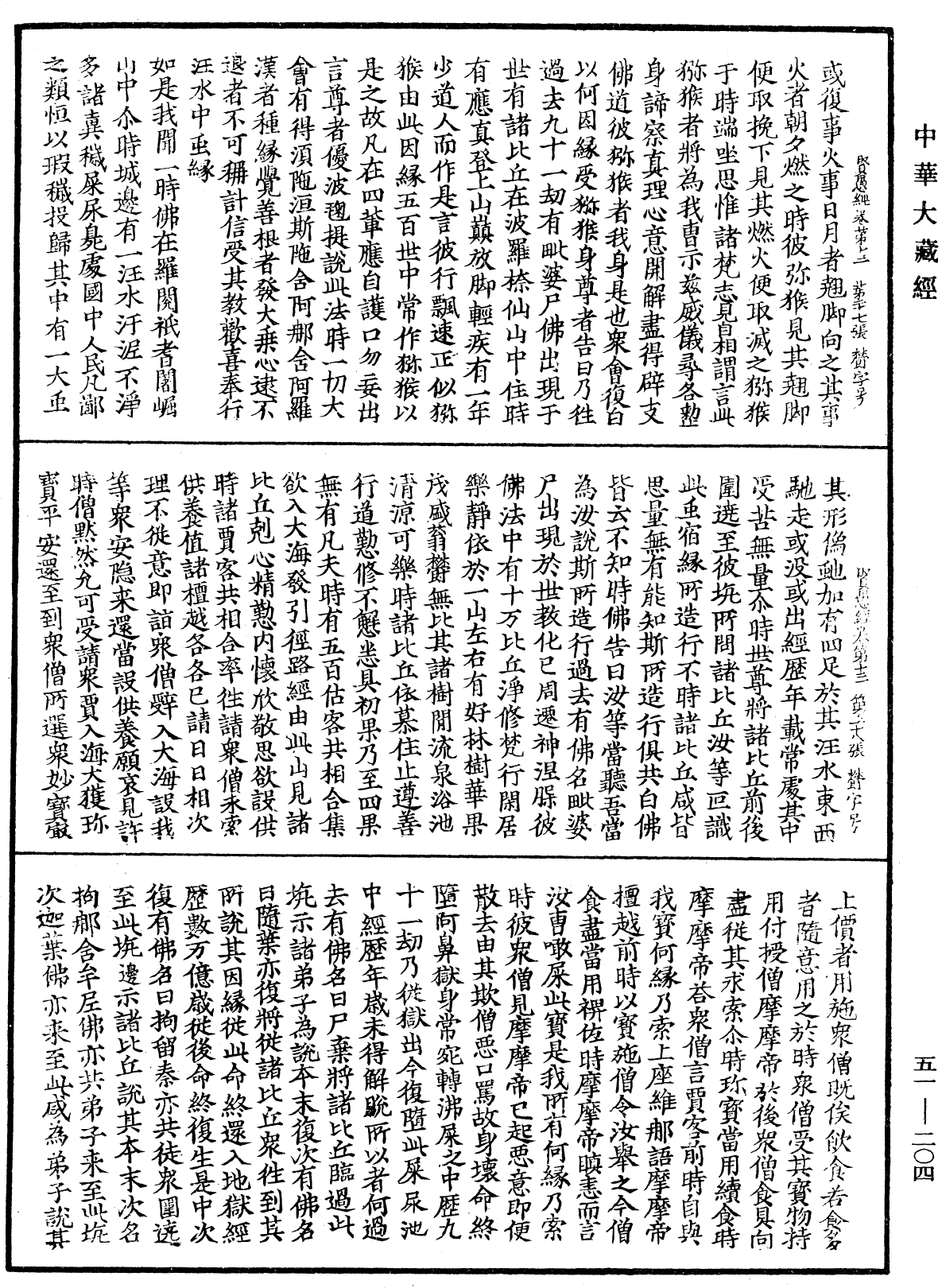 賢愚經《中華大藏經》_第51冊_第204頁