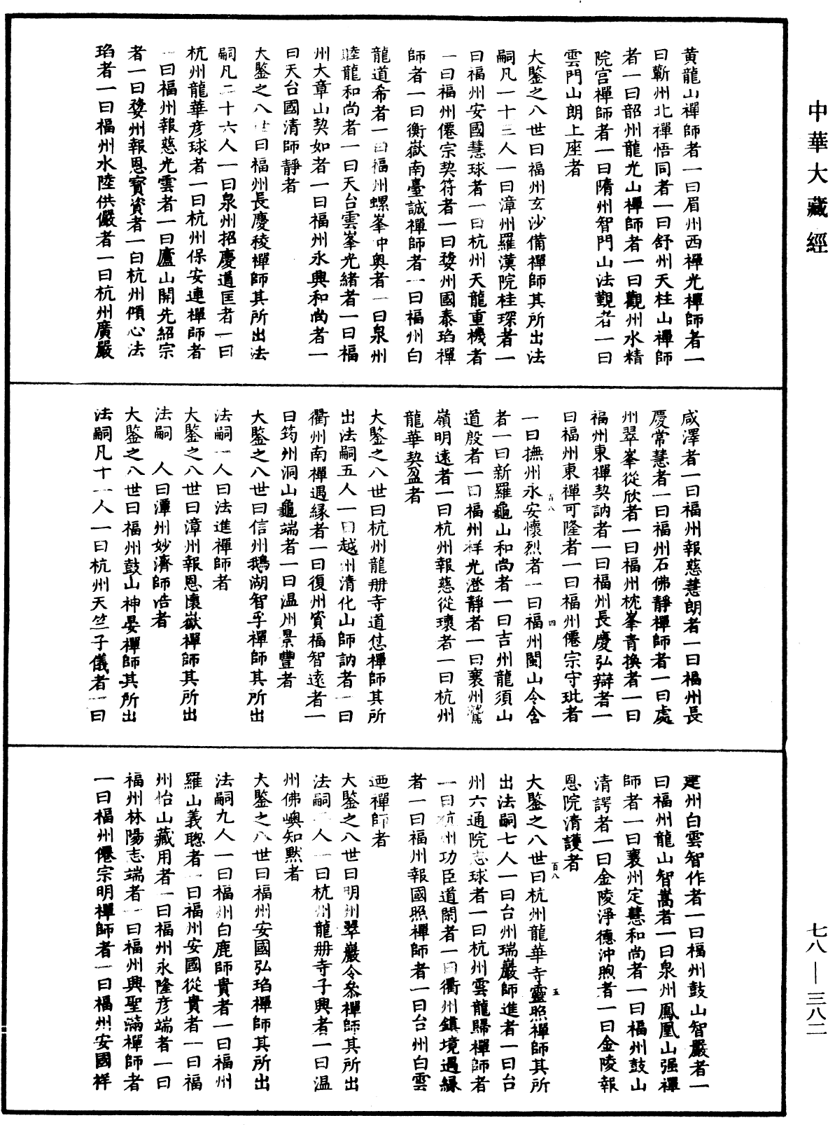 傳法正宗記《中華大藏經》_第78冊_第0382頁