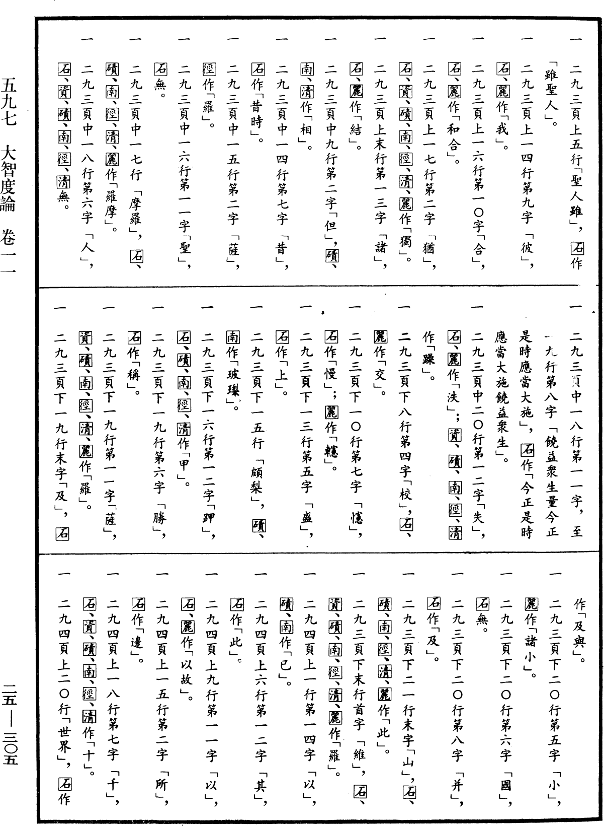 大智度論《中華大藏經》_第25冊_第305頁