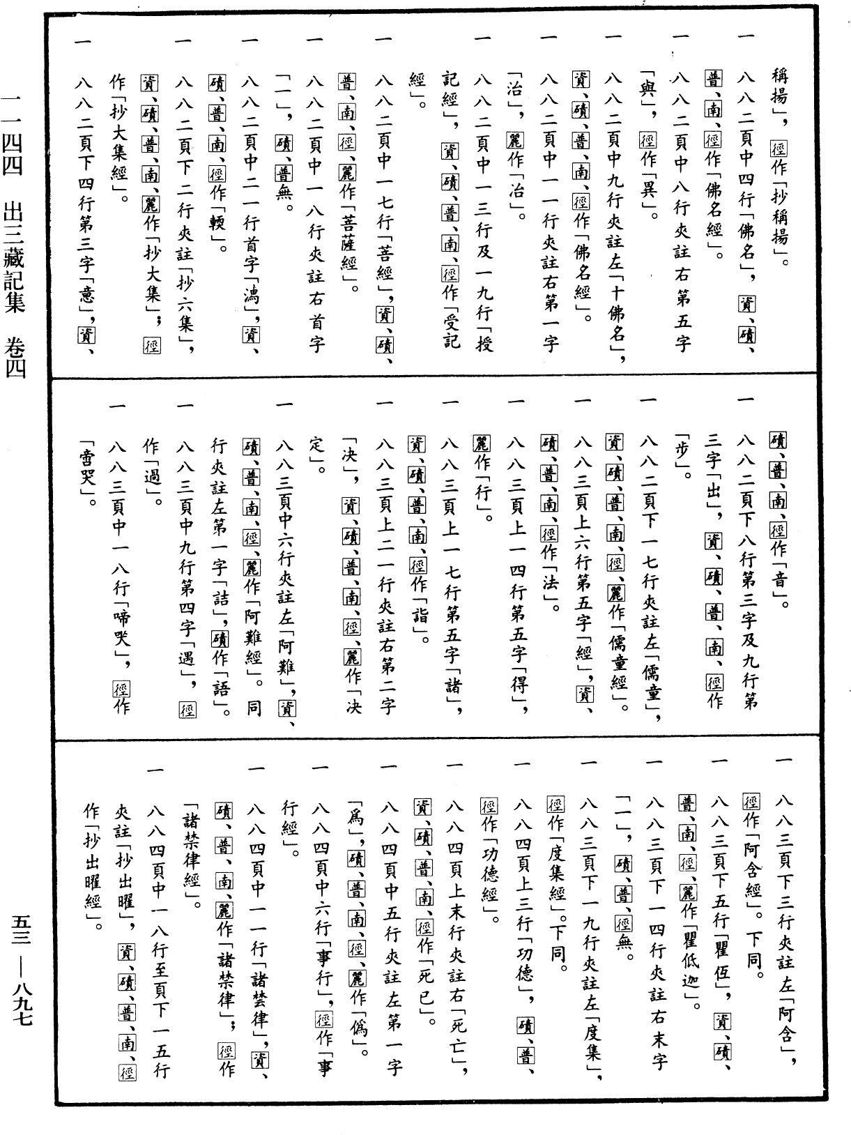 出三藏記集《中華大藏經》_第53冊_第897頁