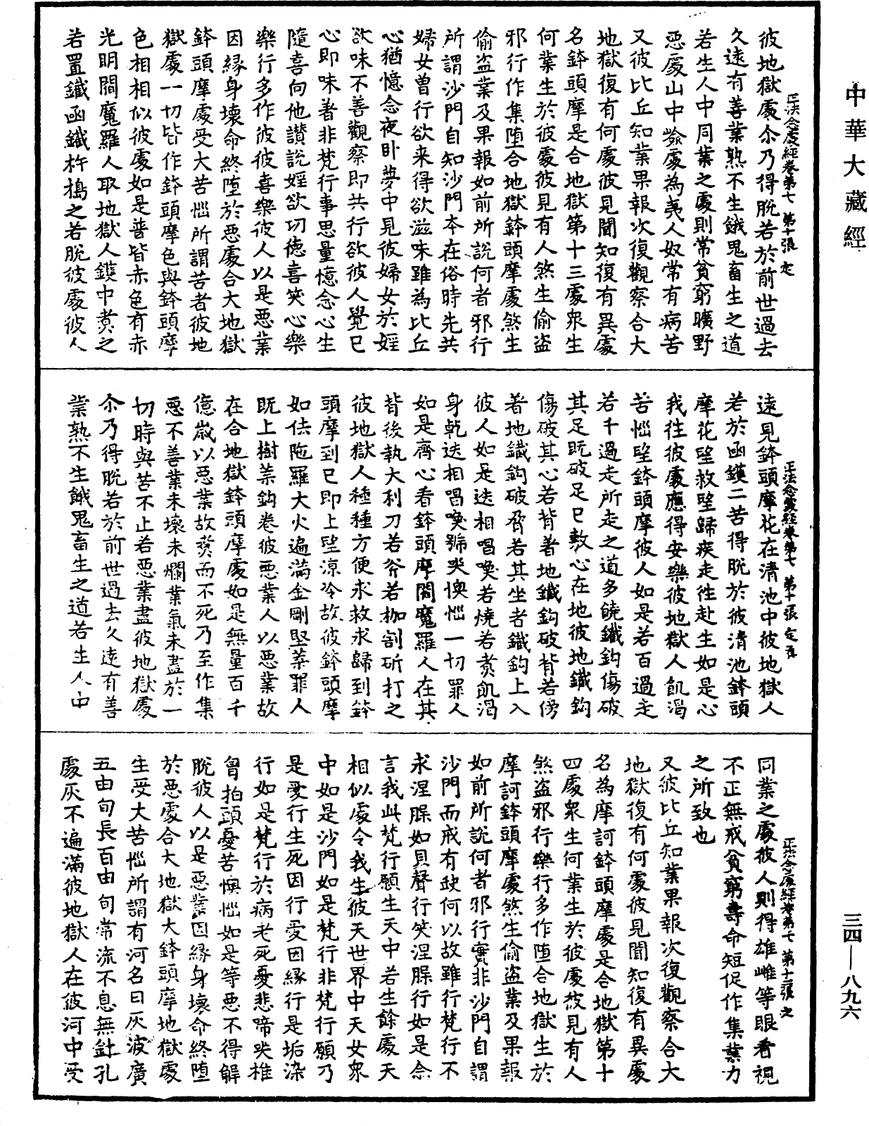 正法念處經《中華大藏經》_第34冊_第0896頁