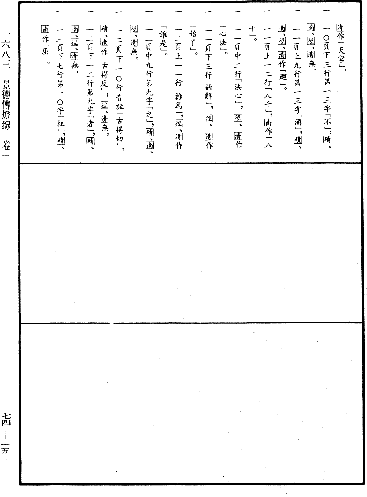 景德傳燈錄《中華大藏經》_第74冊_第015頁