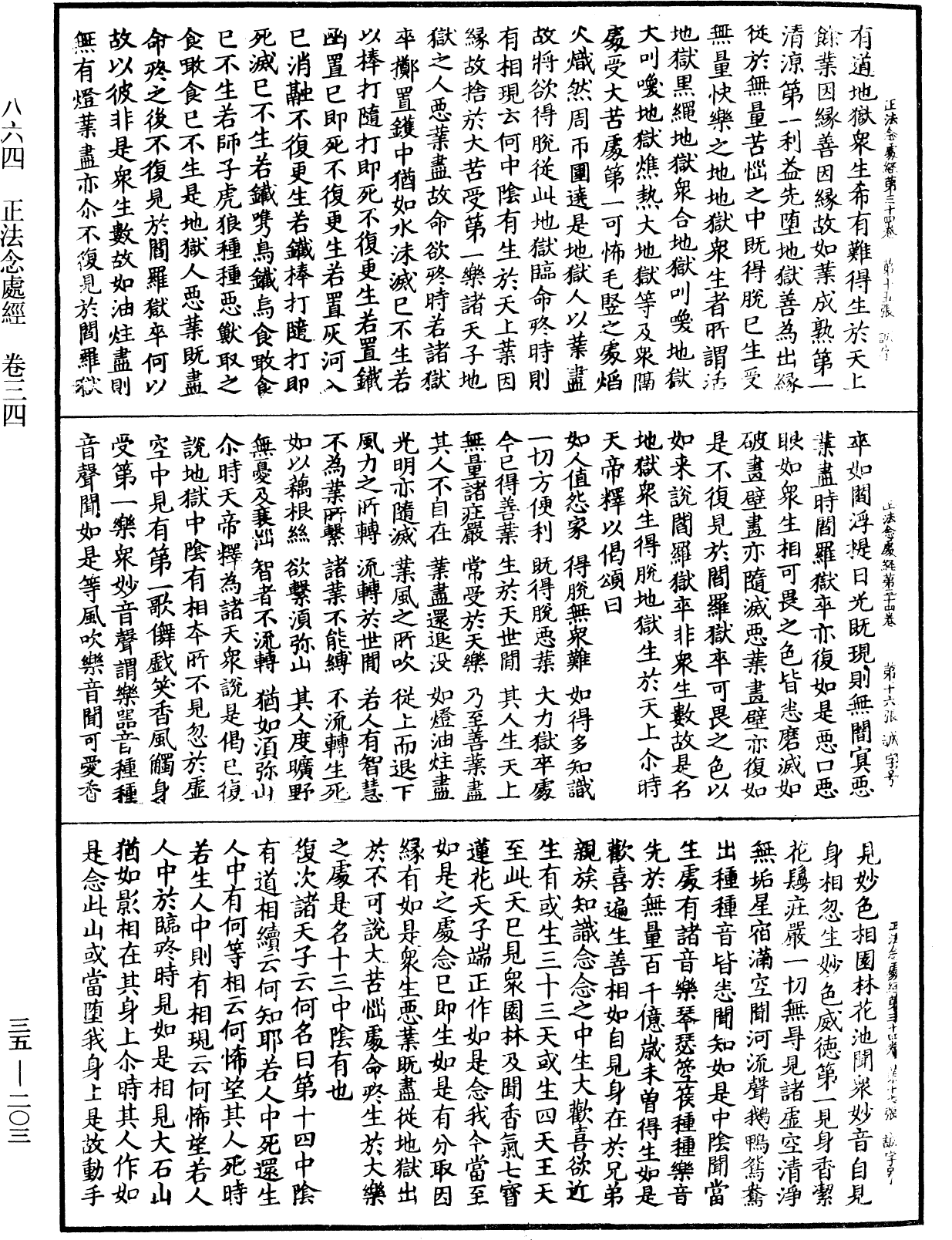 正法念處經《中華大藏經》_第35冊_第0203頁