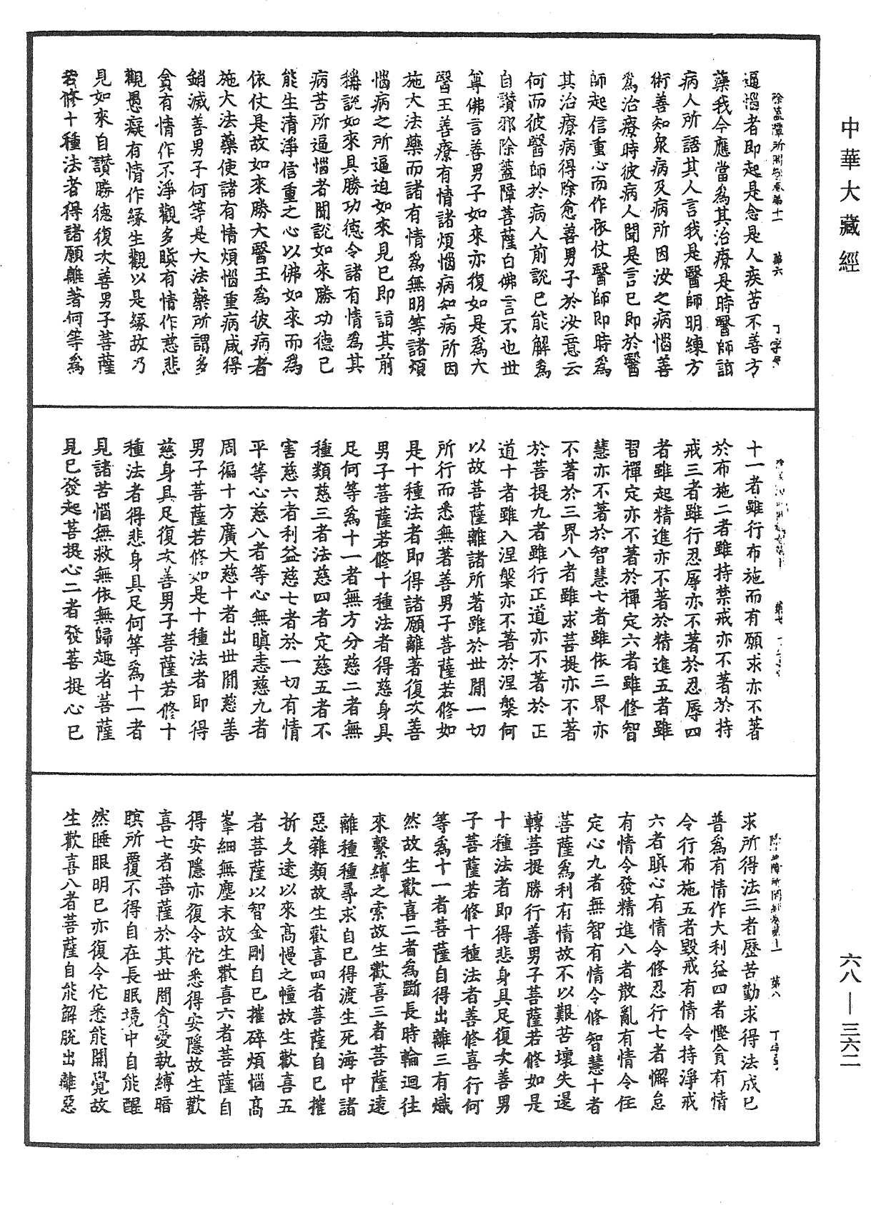 佛說除蓋障菩薩所問經《中華大藏經》_第68冊_第0362頁