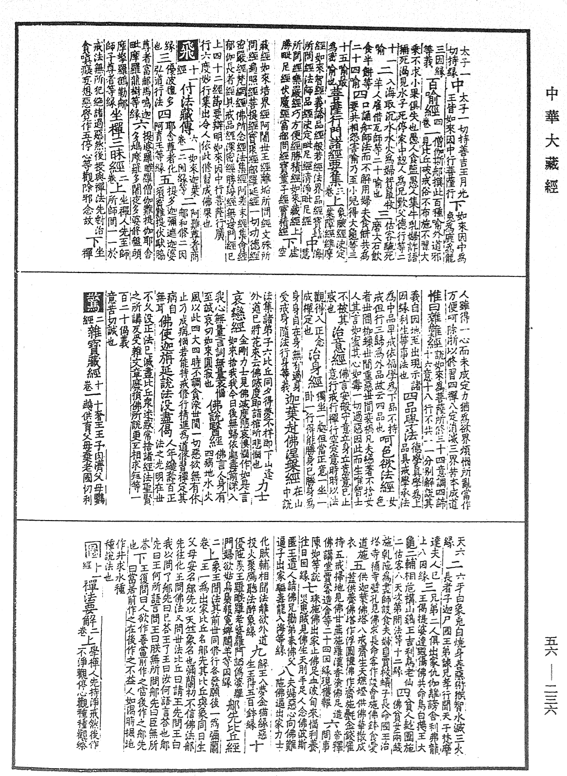 大藏经纲目指要录《中华大藏经》_第56册_第0236页