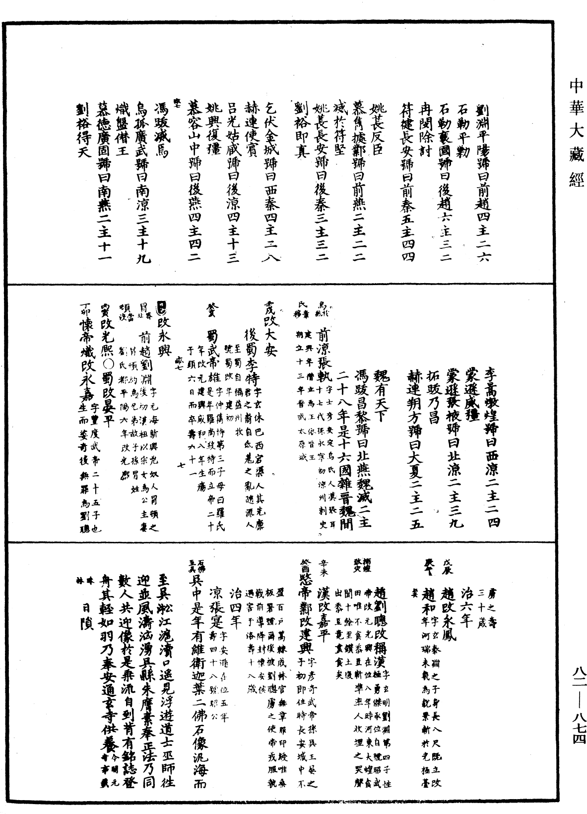 佛祖歷代通載《中華大藏經》_第82冊_第0874頁