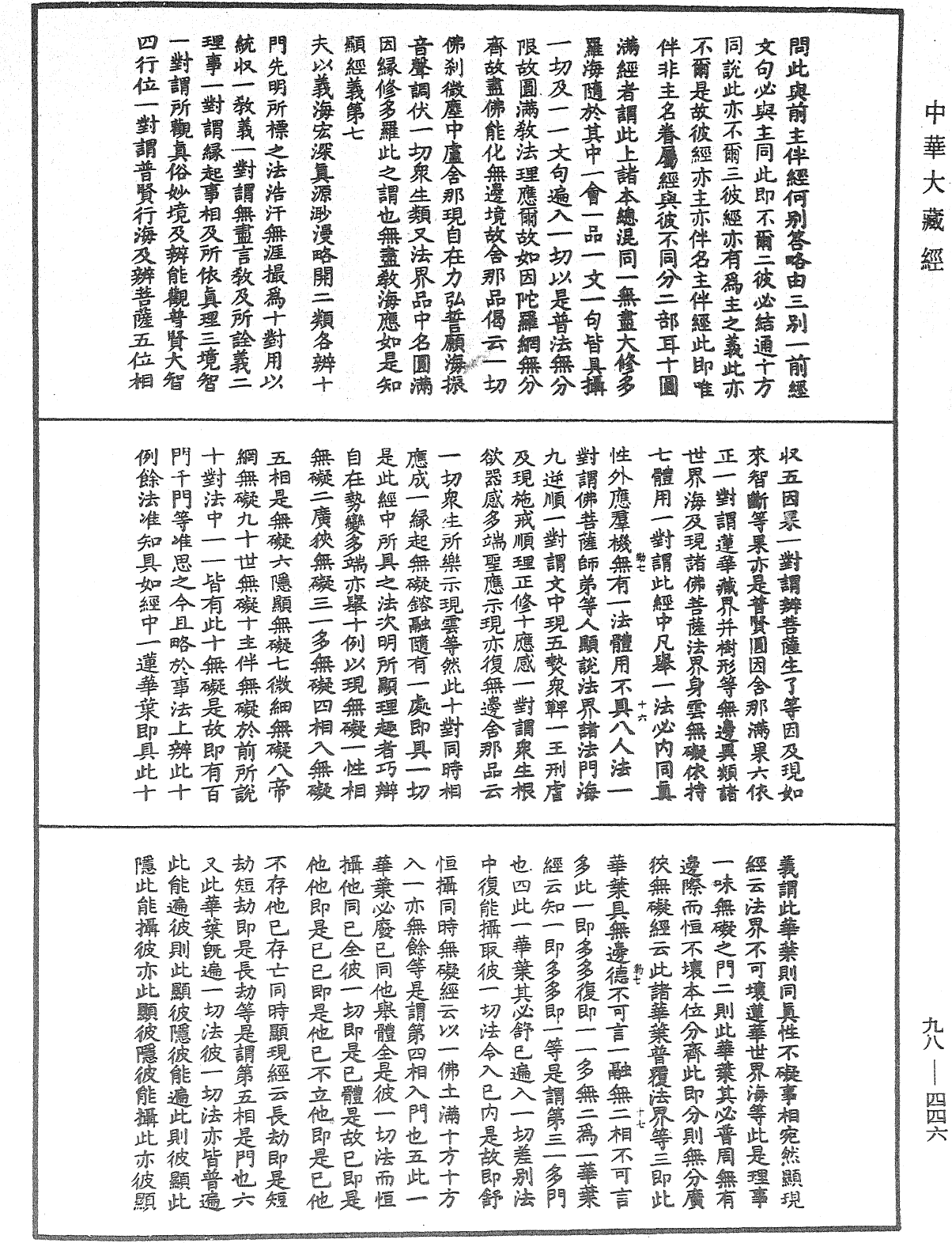 華嚴經旨歸《中華大藏經》_第98冊_第446頁