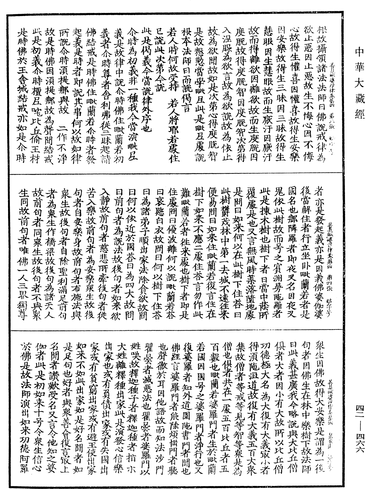 善見毗婆沙律《中華大藏經》_第42冊_第466頁