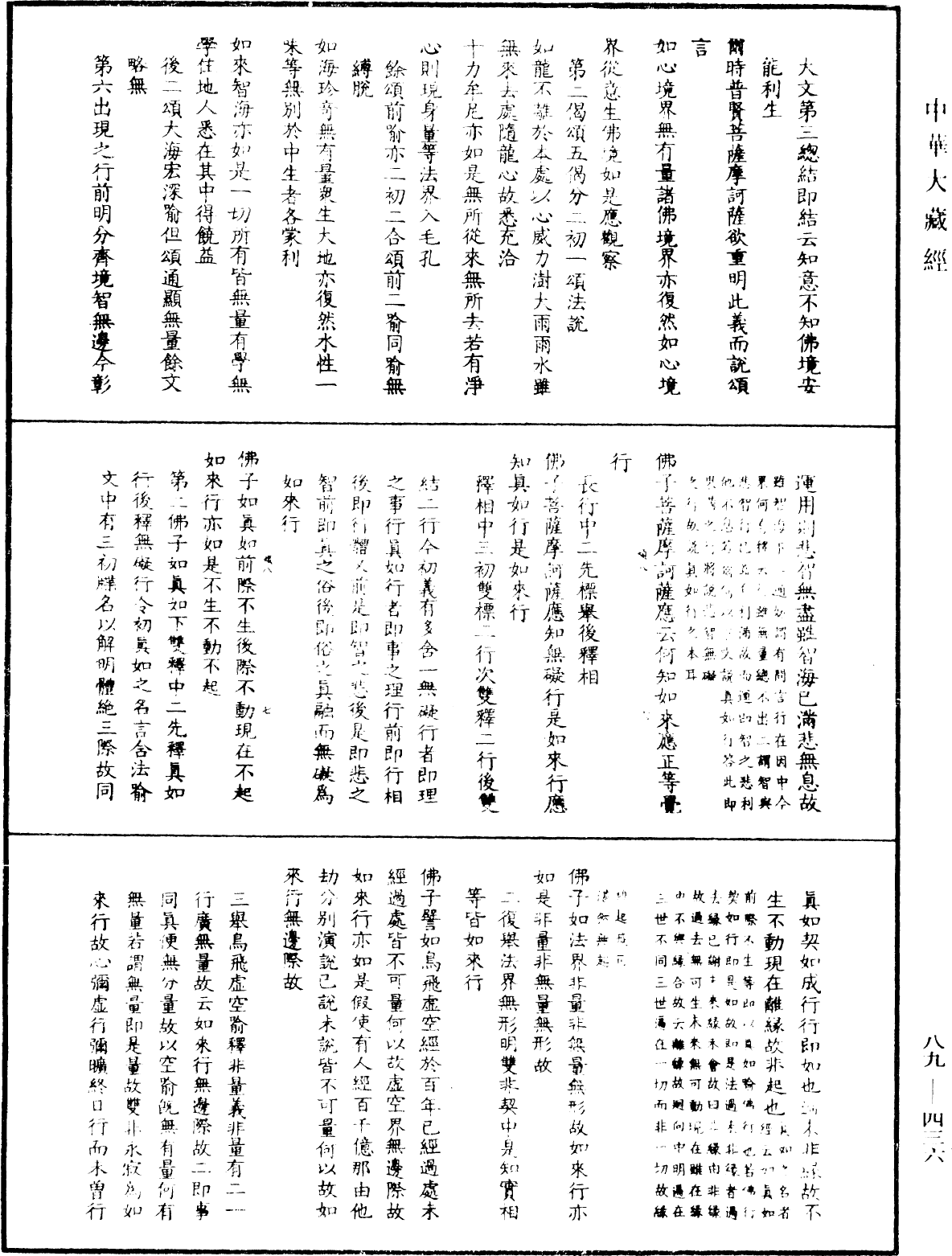 大方廣佛華嚴經疏鈔會本《中華大藏經》_第89冊_第436頁