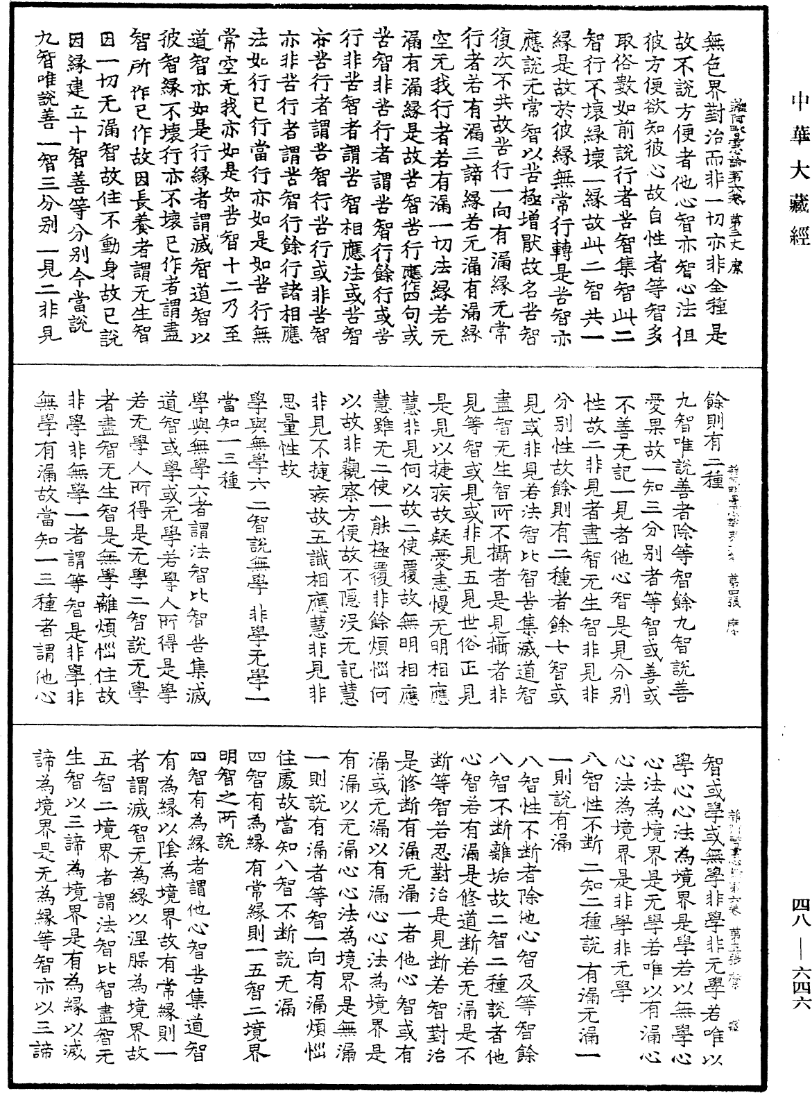 雜阿毗曇心論《中華大藏經》_第48冊_第0646頁