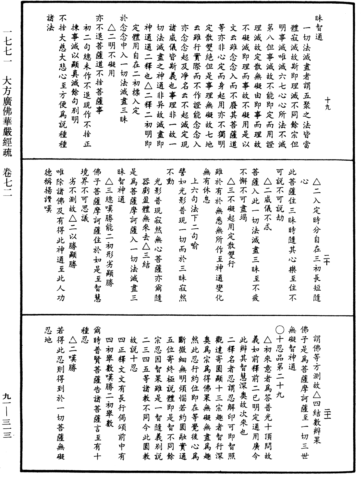 大方廣佛華嚴經疏《中華大藏經》_第91冊_第0313頁