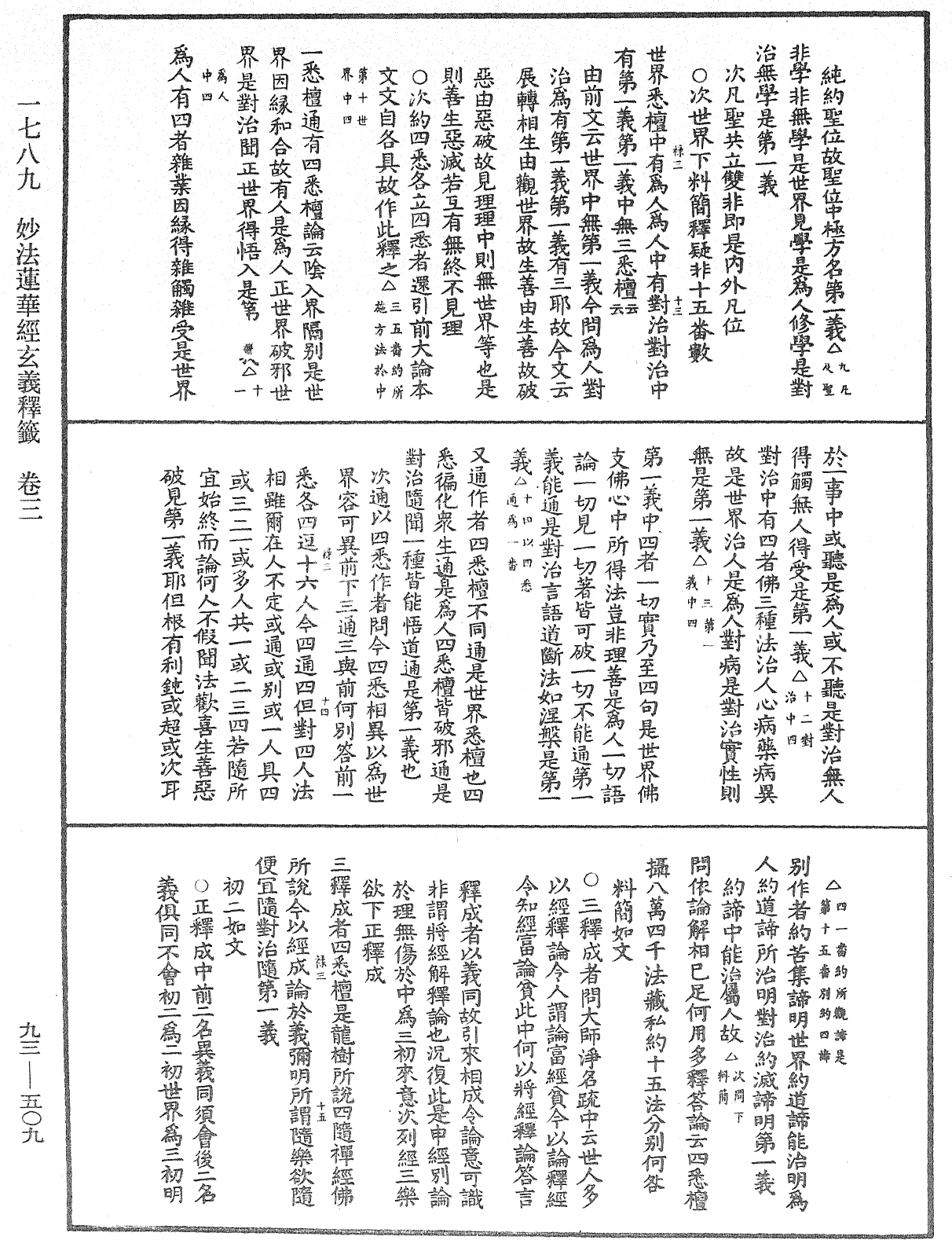 法華玄義釋籤《中華大藏經》_第93冊_第509頁