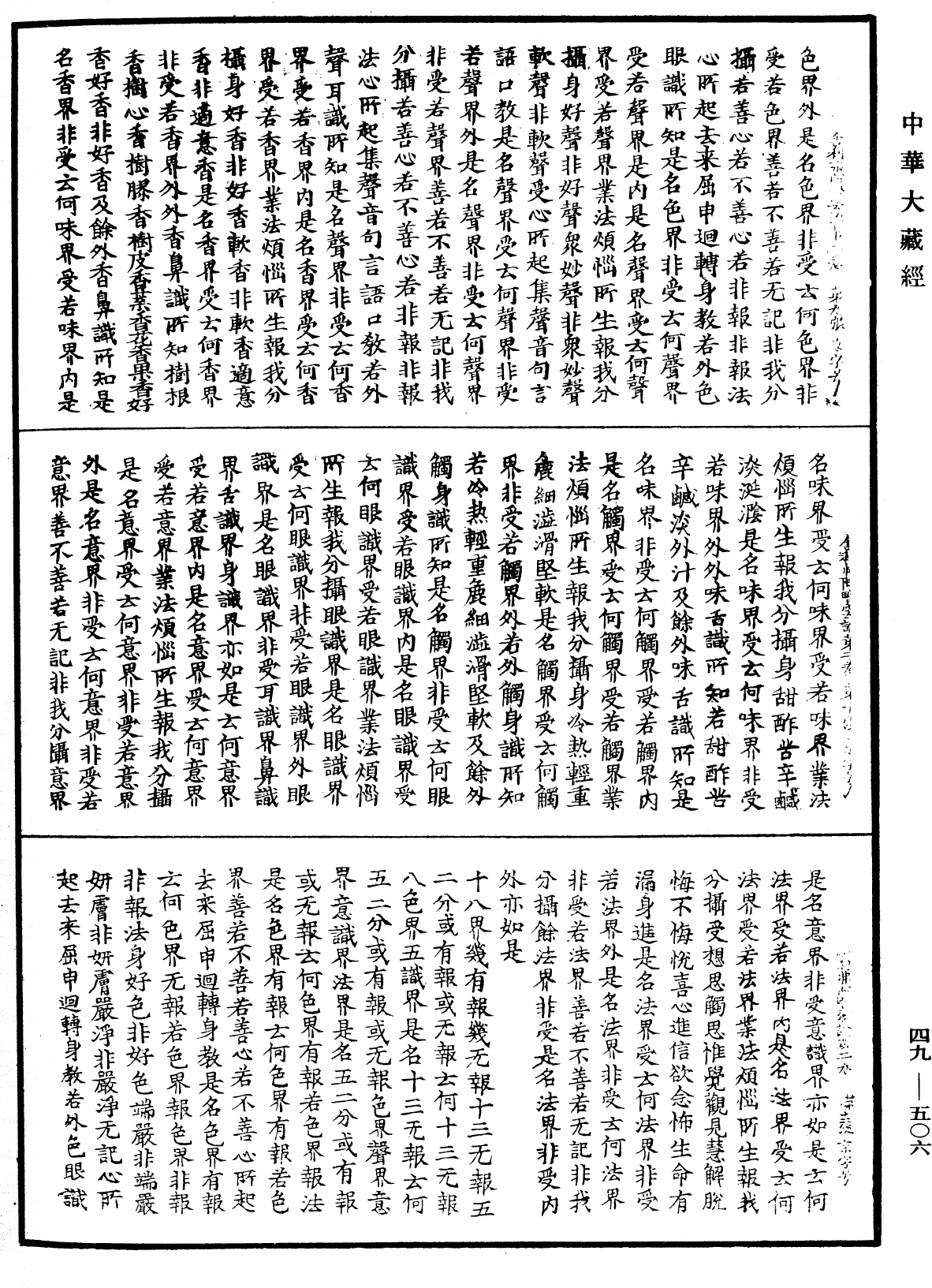 舍利弗阿毗曇論《中華大藏經》_第49冊_第0506頁