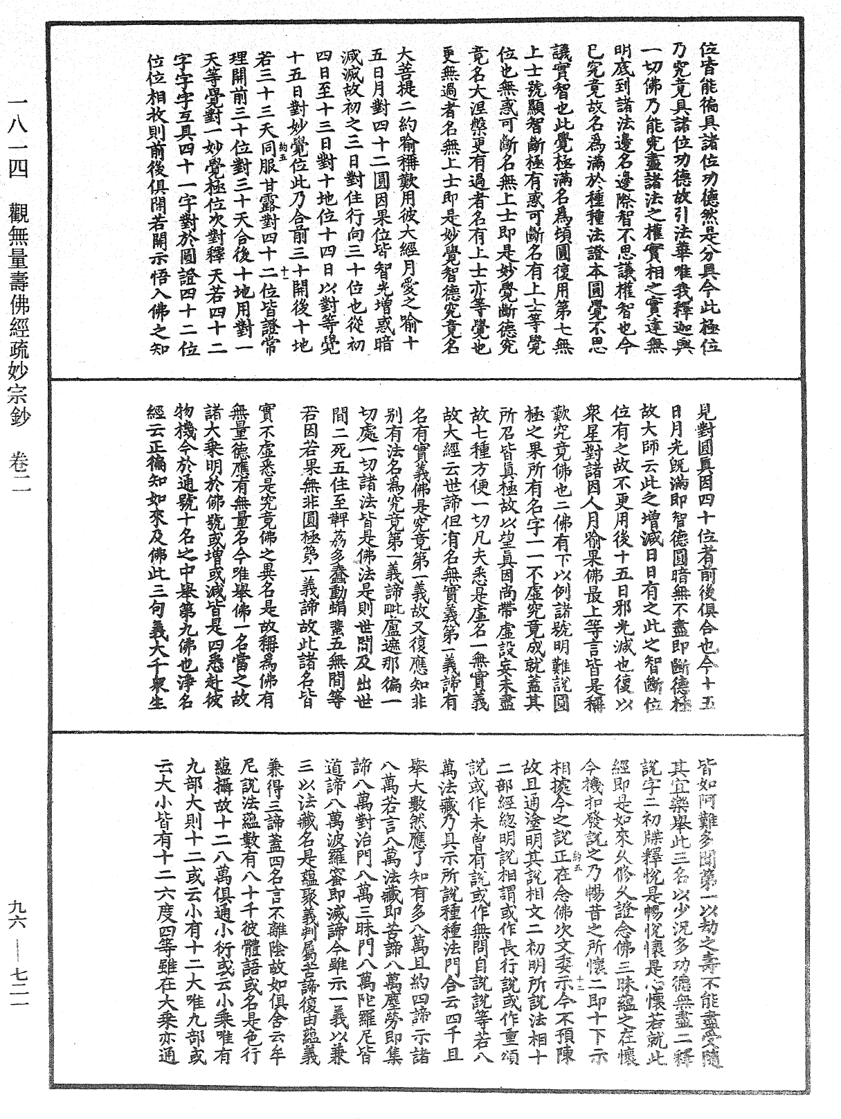 觀無量壽佛經疏妙宗鈔《中華大藏經》_第96冊_第721頁