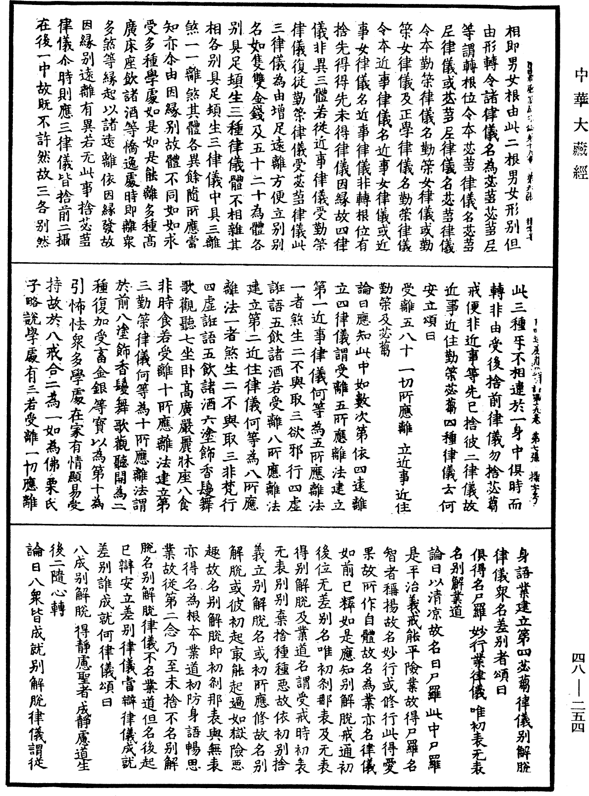 阿毗達磨藏顯宗論《中華大藏經》_第48冊_第0254頁