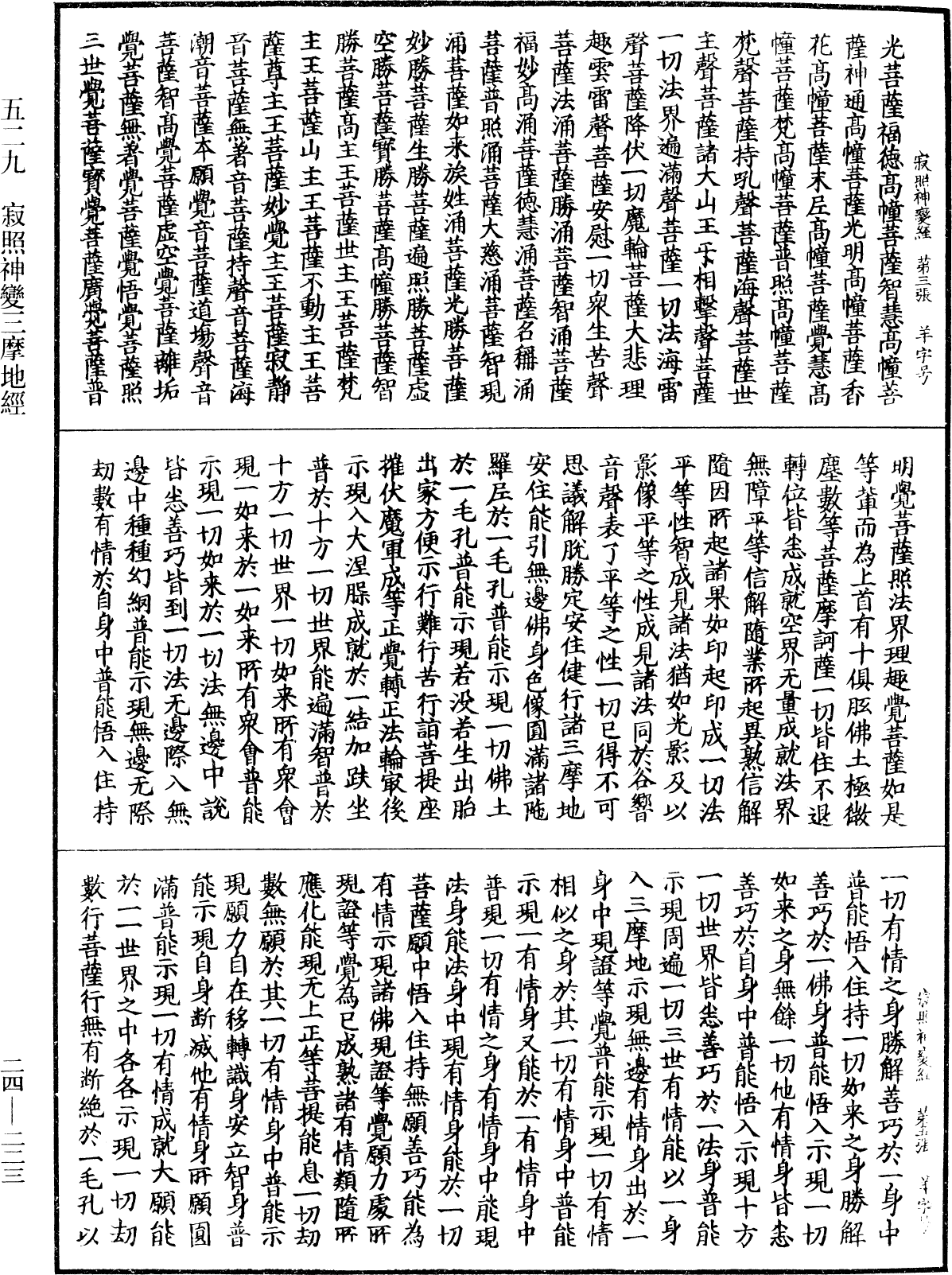 寂照神變三摩地經《中華大藏經》_第24冊_第223頁