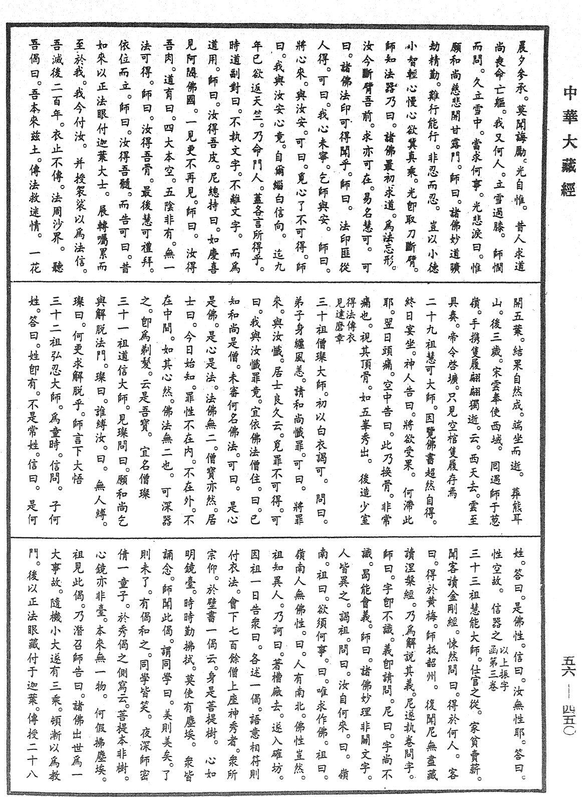 大藏一览集《中华大藏经》_第56册_第0450页