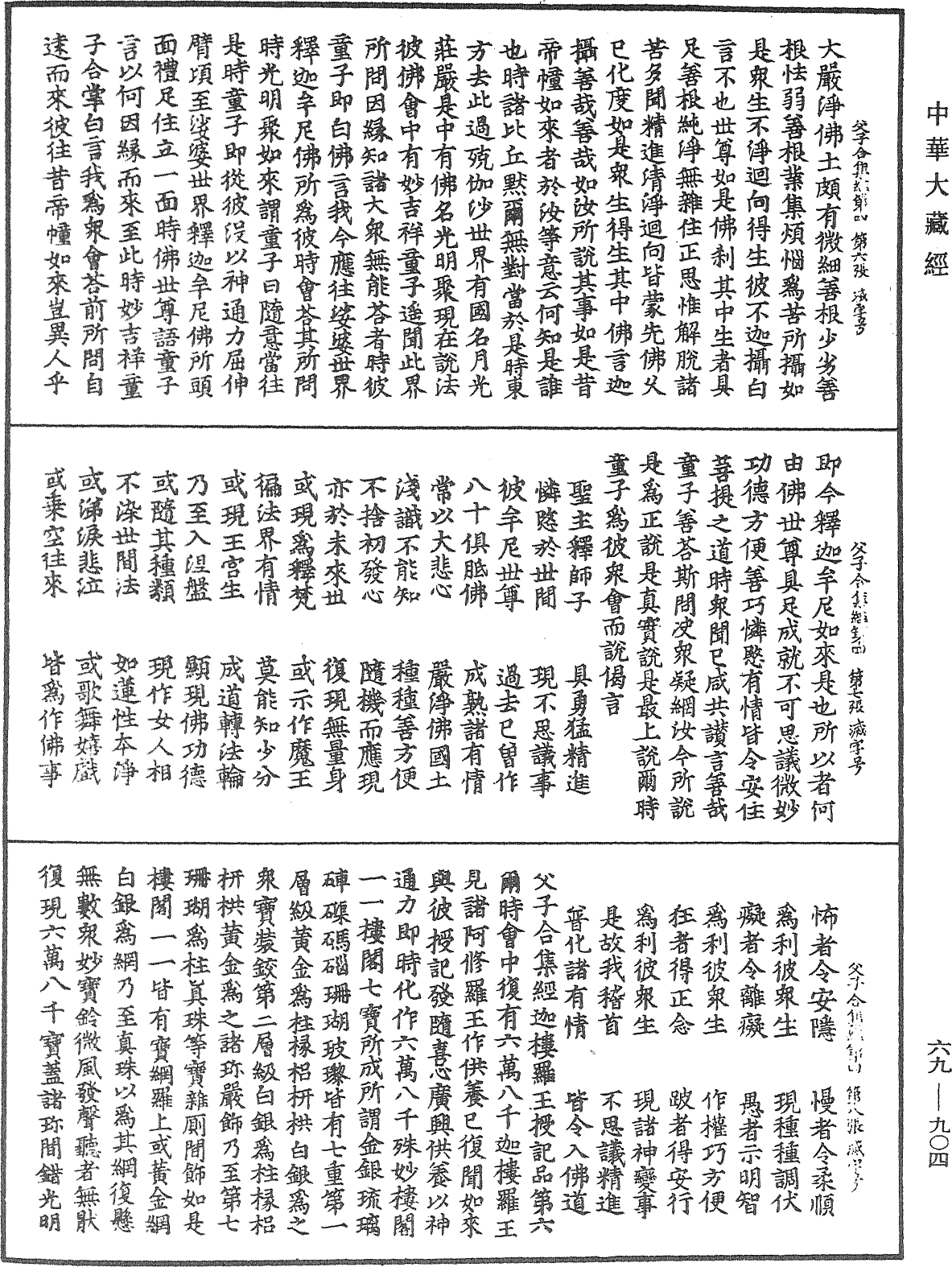 父子合集經《中華大藏經》_第69冊_第904頁