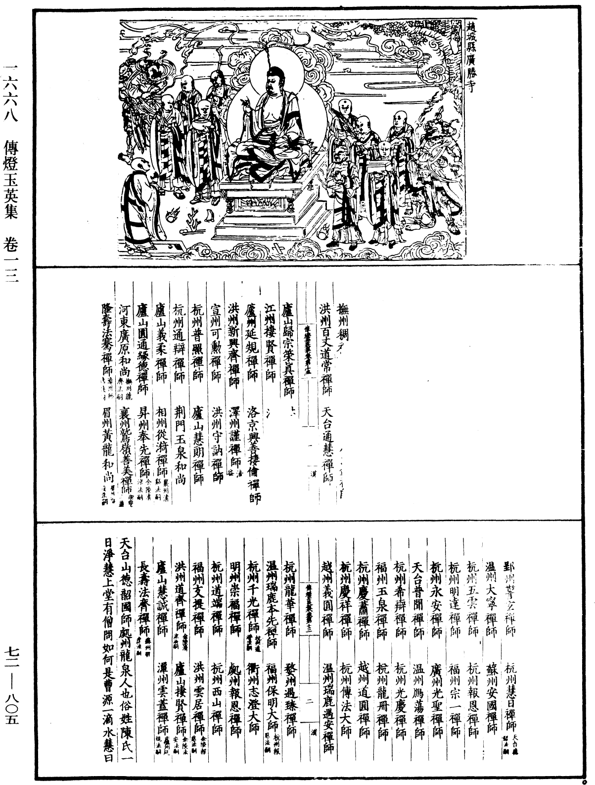 傳燈玉英集《中華大藏經》_第72冊_第805頁