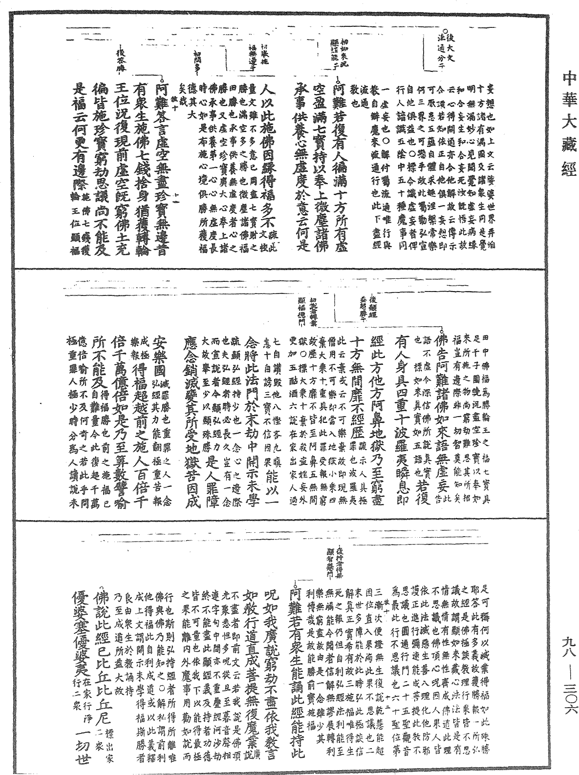 首楞嚴經義海《中華大藏經》_第98冊_第306頁