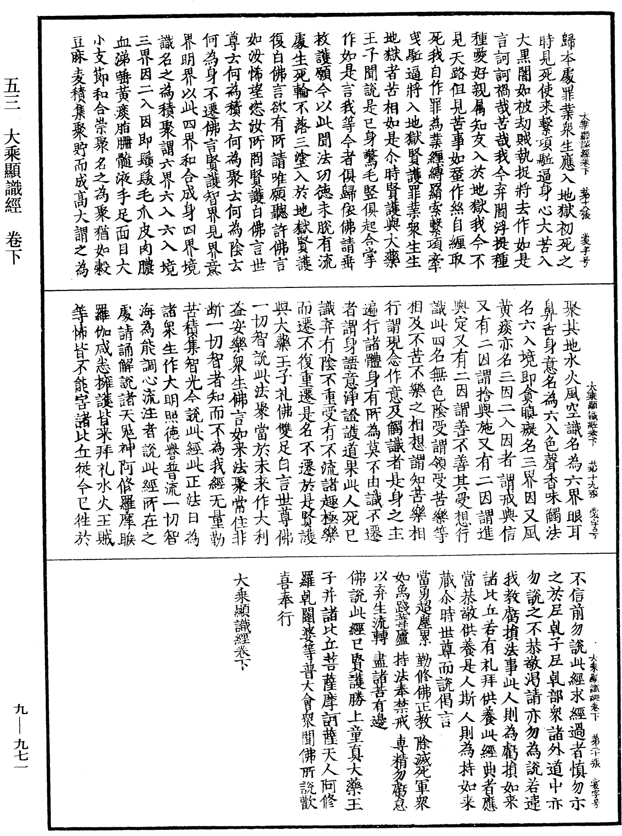 大乘顯識經《中華大藏經》_第9冊_第0971頁