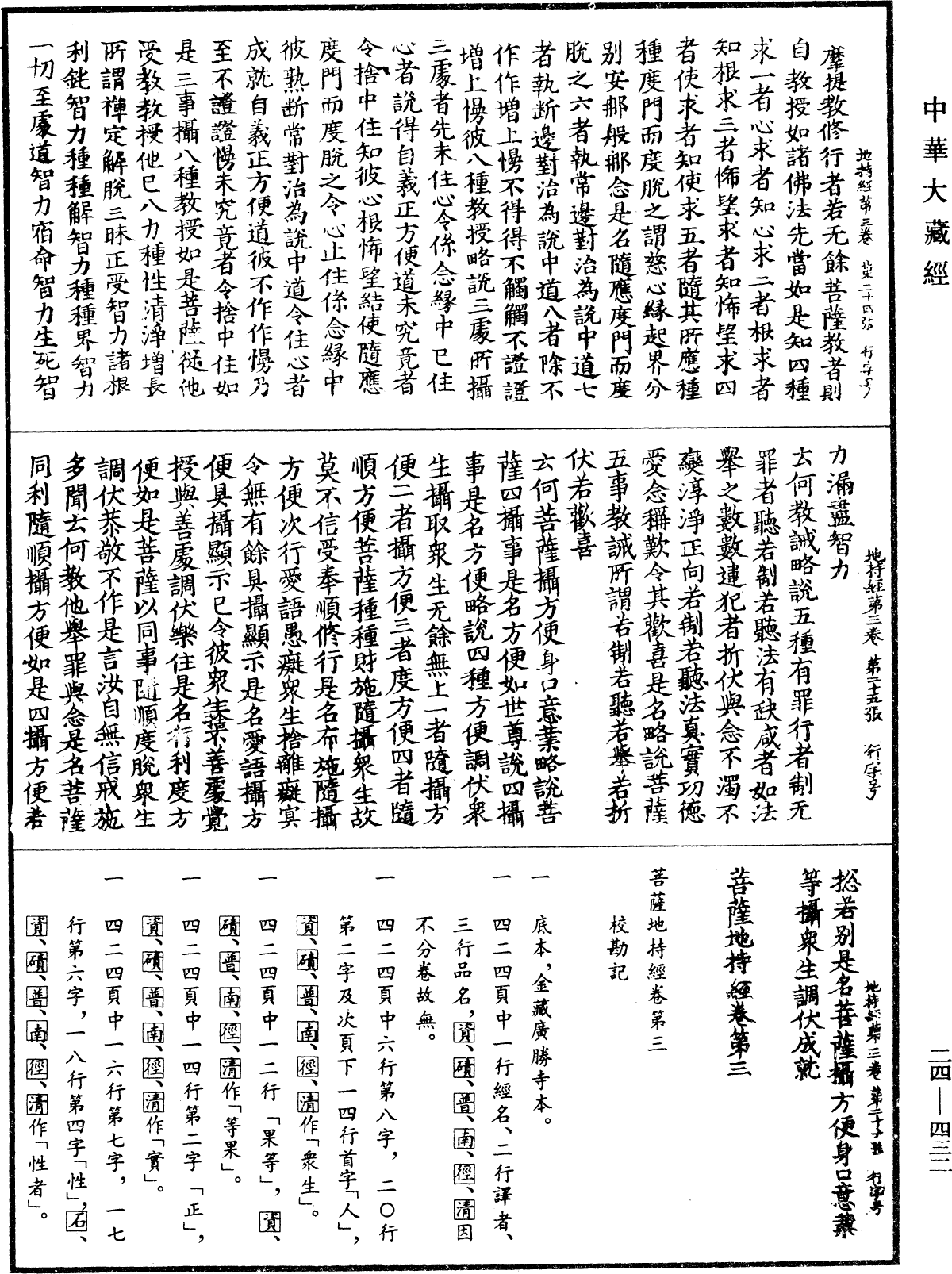 菩薩地持經《中華大藏經》_第24冊_第432頁