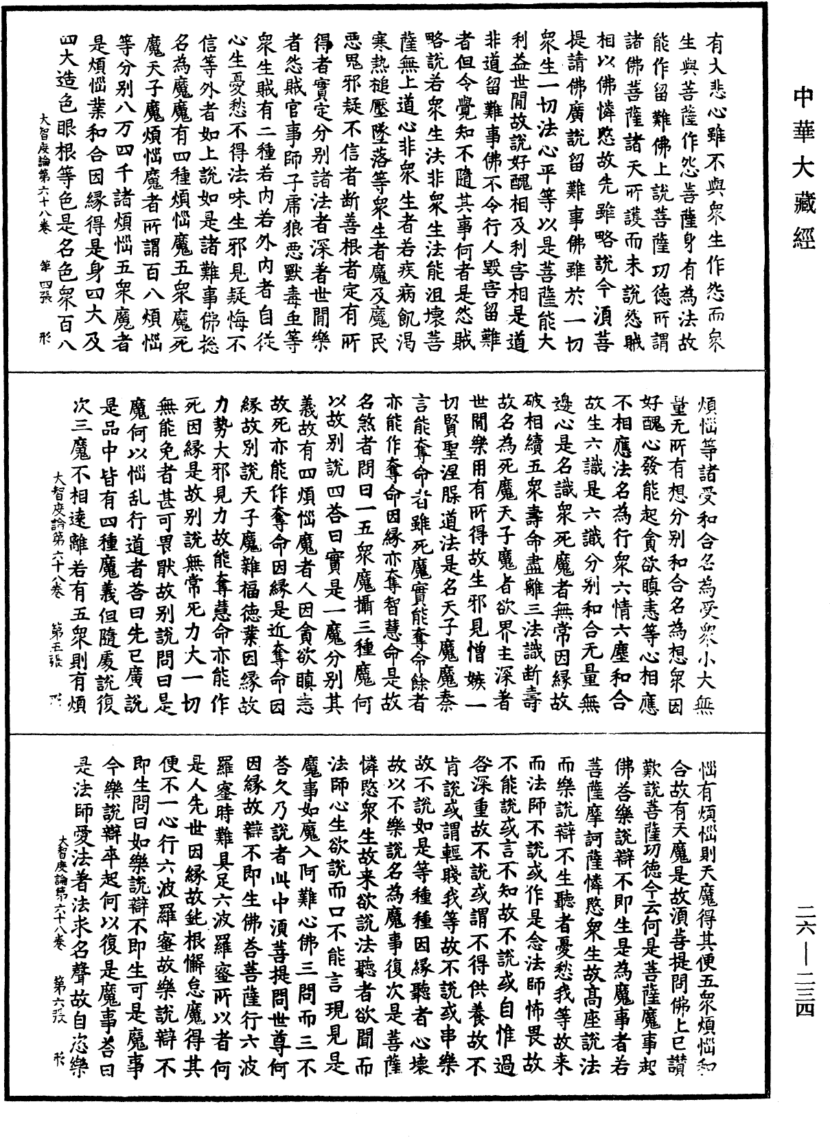 大智度論《中華大藏經》_第26冊_第234頁