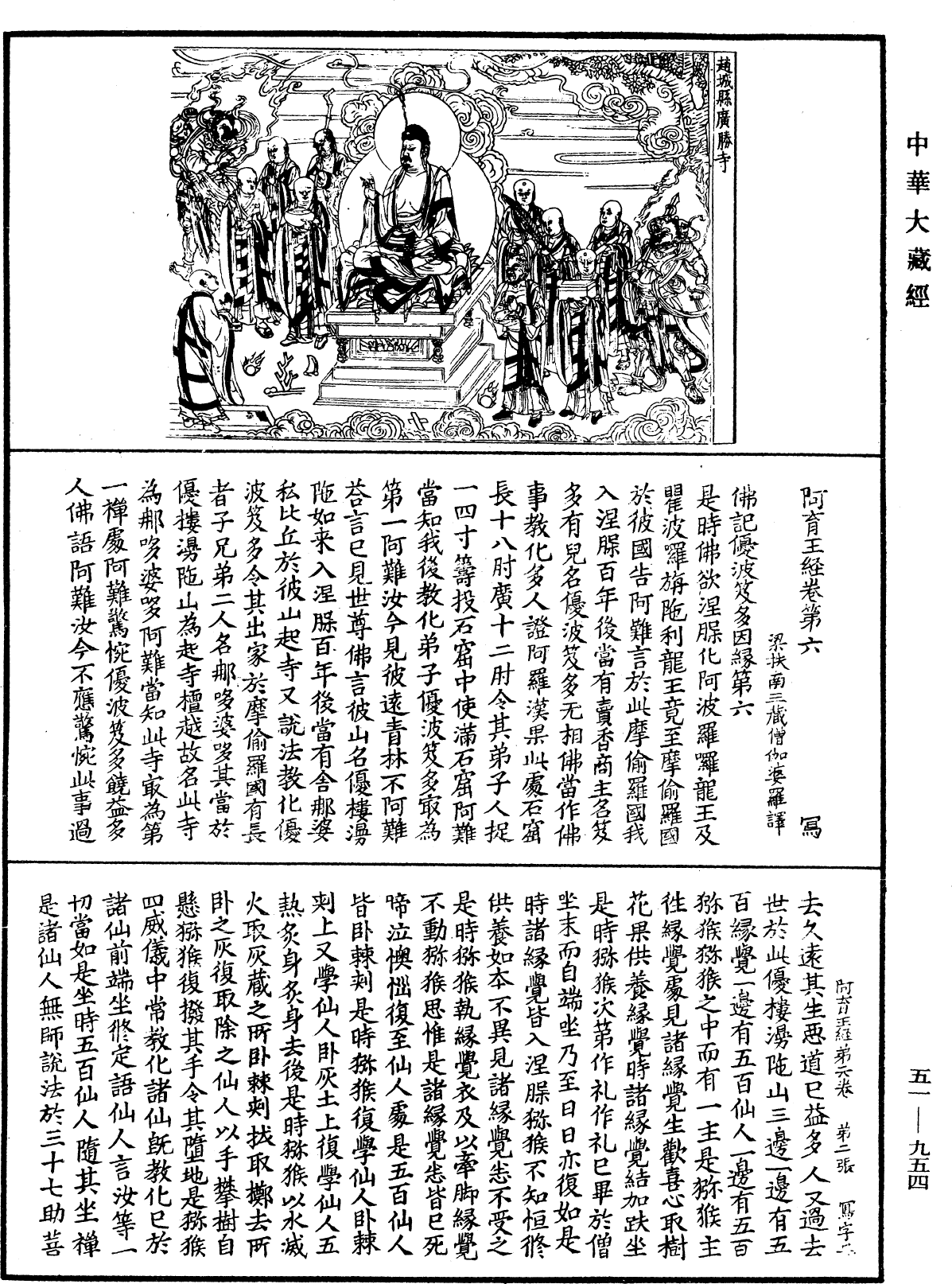 阿育王經《中華大藏經》_第51冊_第954頁