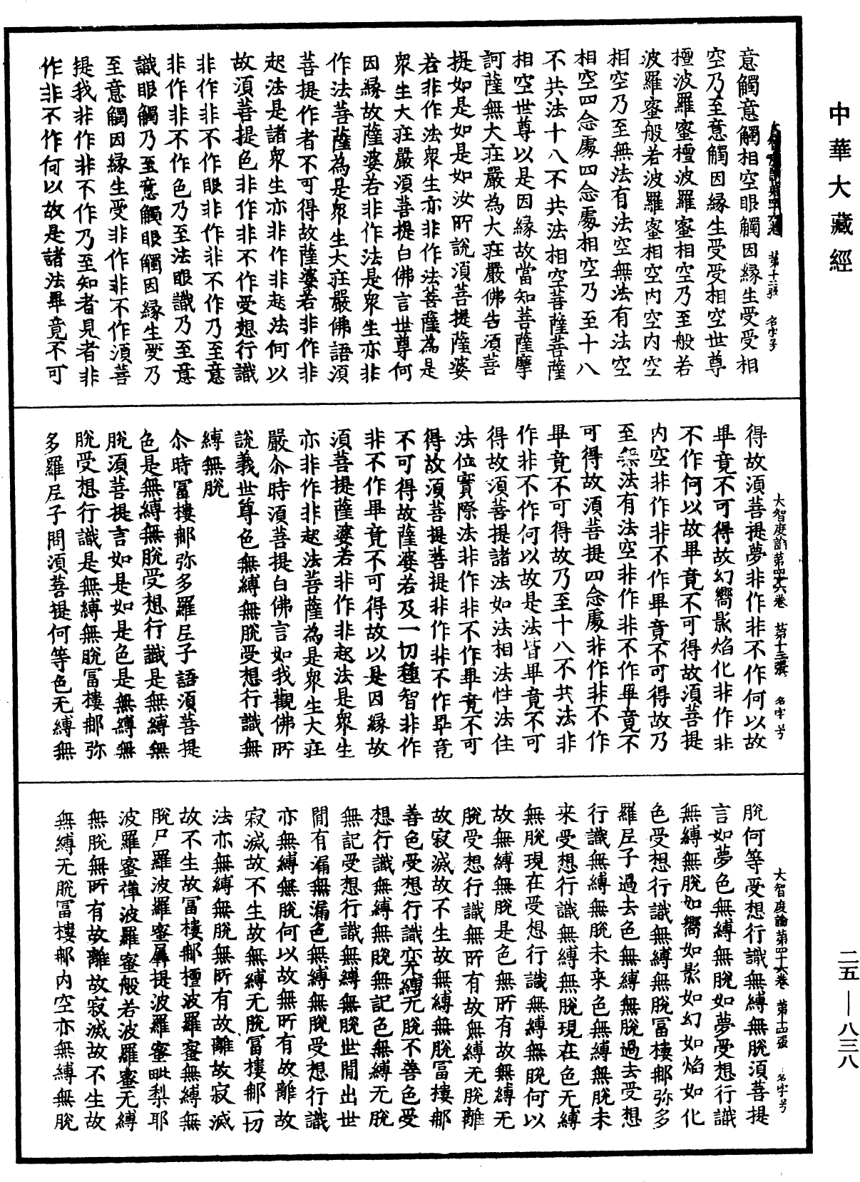 大智度論《中華大藏經》_第25冊_第838頁