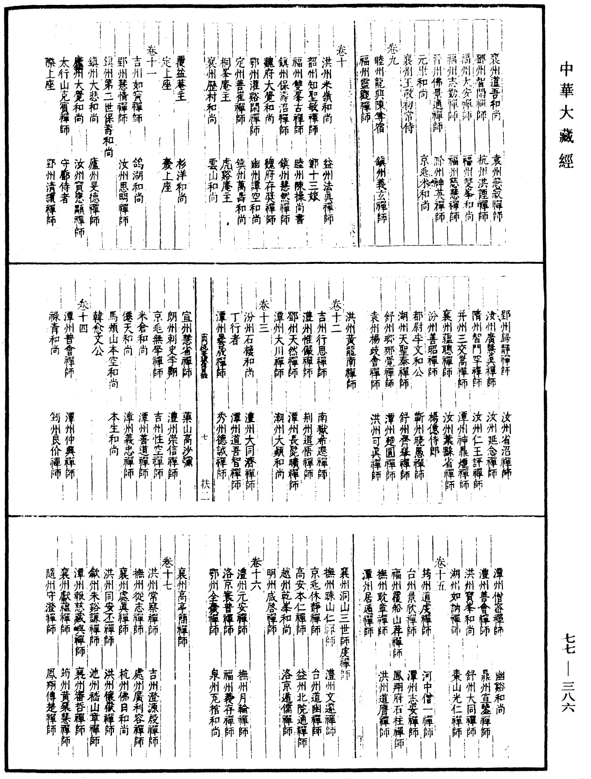 宗門統要續集《中華大藏經》_第77冊_第386頁