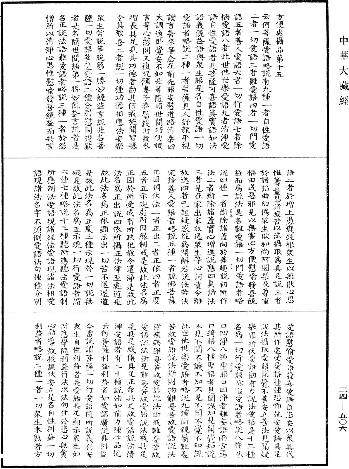 菩薩地持經《中華大藏經》_第24冊_第506頁