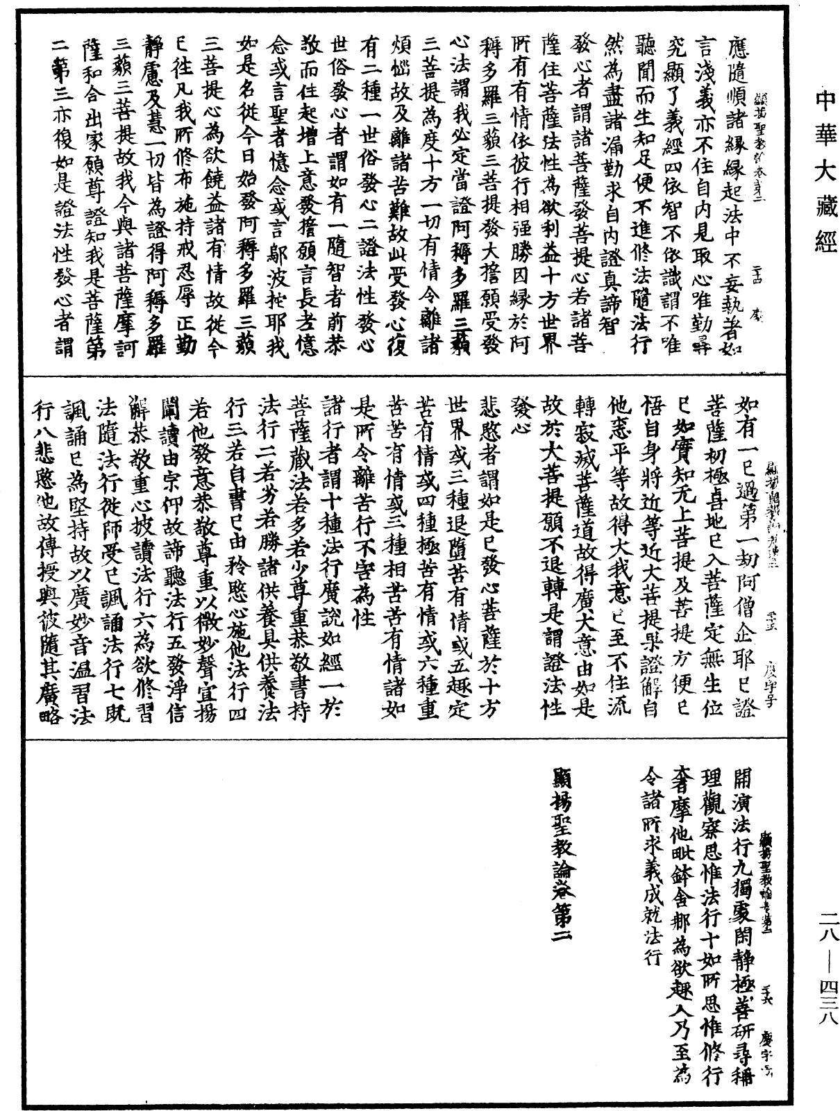 顯揚聖教論《中華大藏經》_第28冊_第0438頁