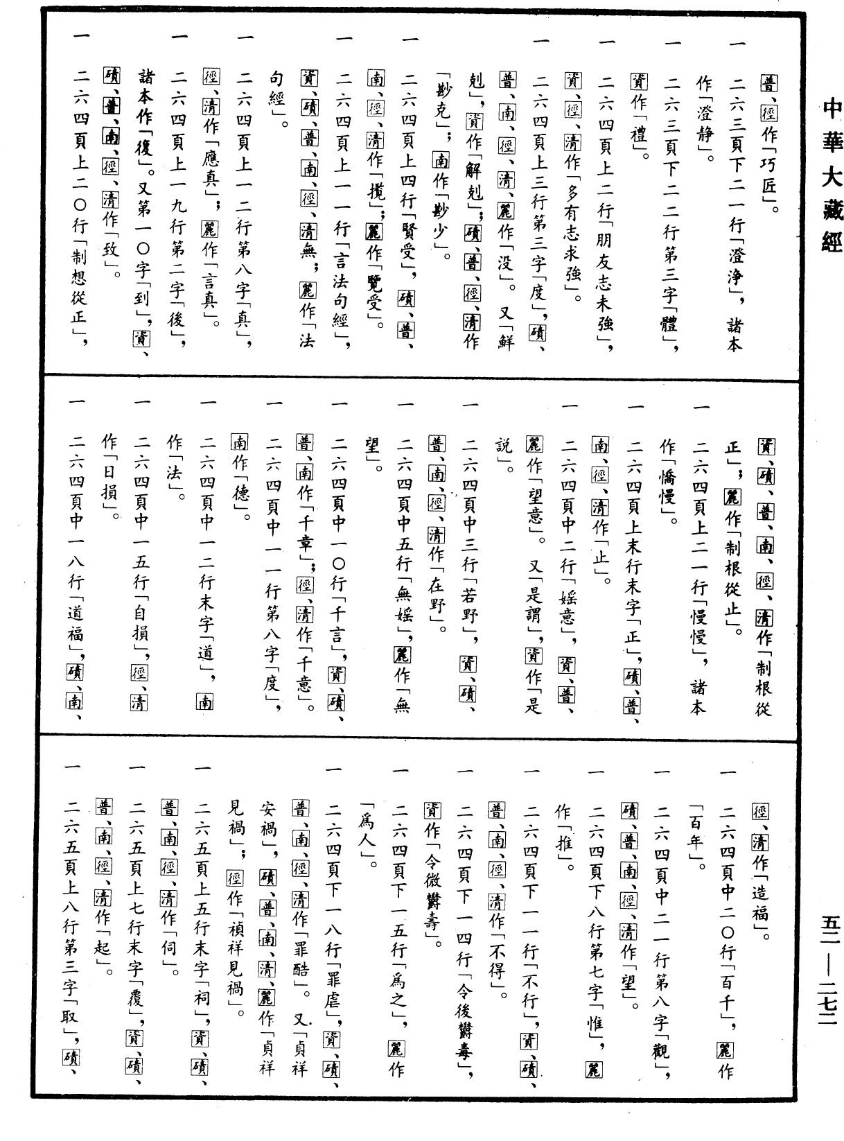 法句經《中華大藏經》_第52冊_第272頁