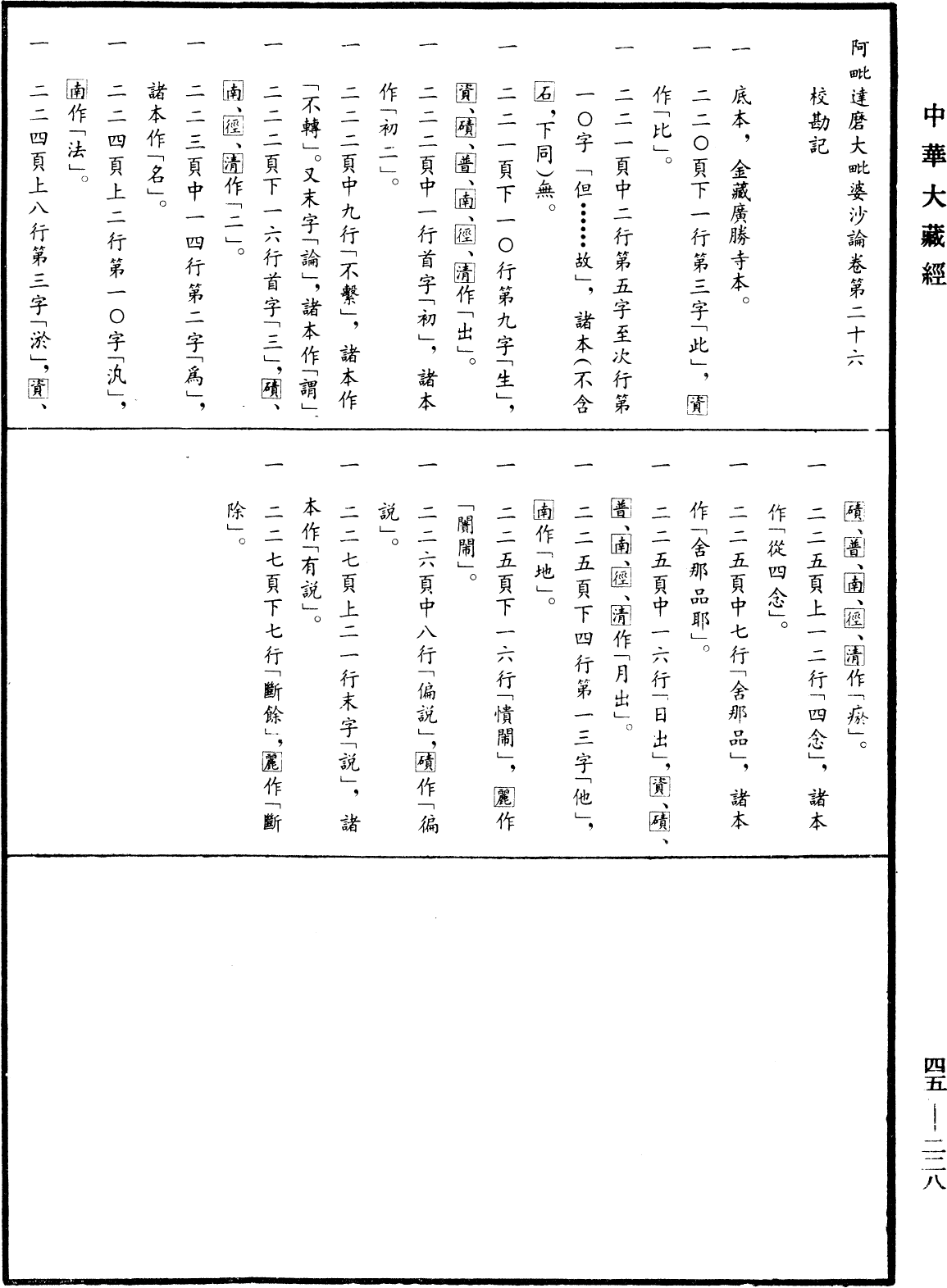 阿毗達磨大毗婆沙論《中華大藏經》_第45冊_第228頁26