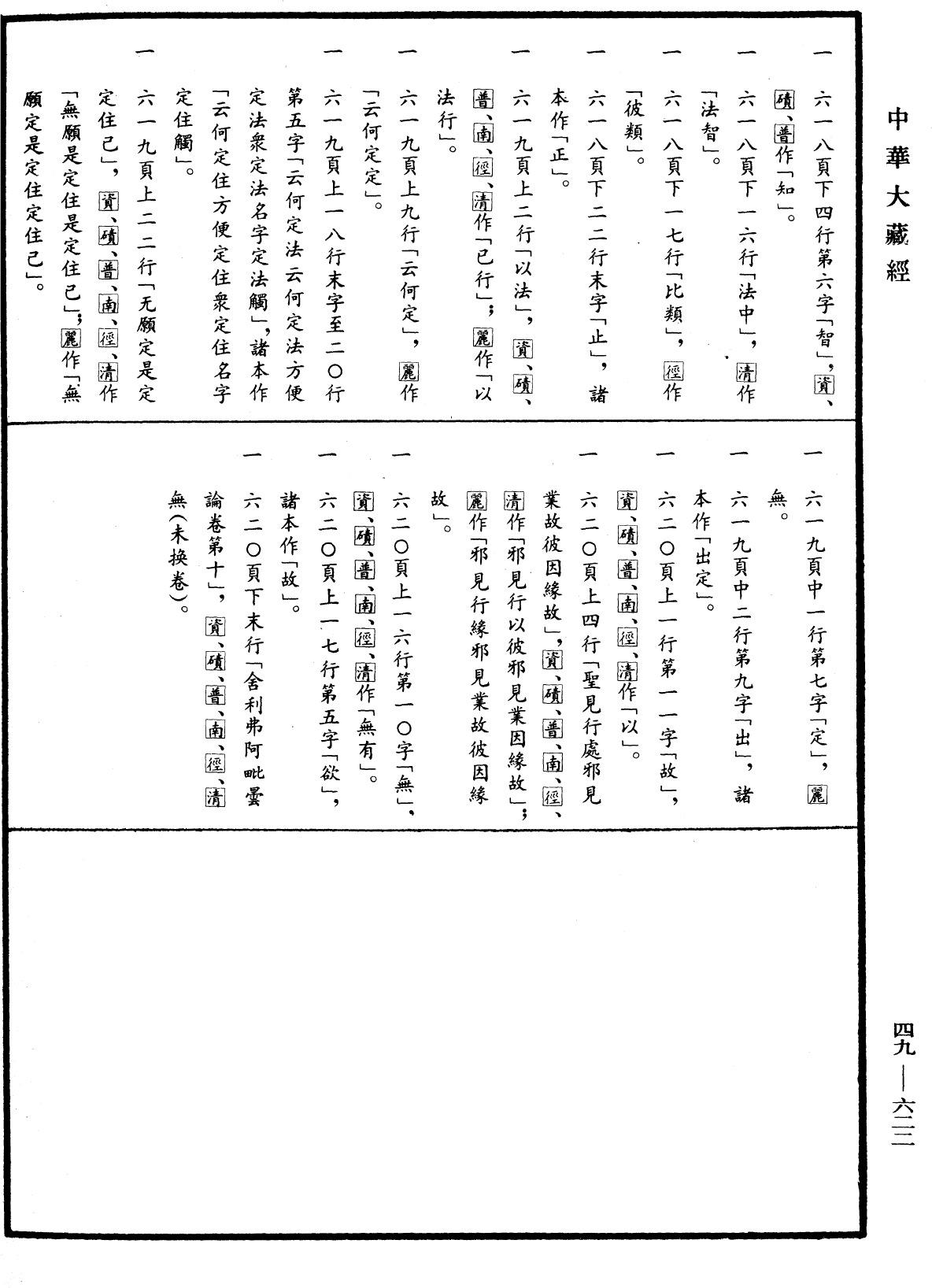 舍利弗阿毗曇論《中華大藏經》_第49冊_第0622頁10