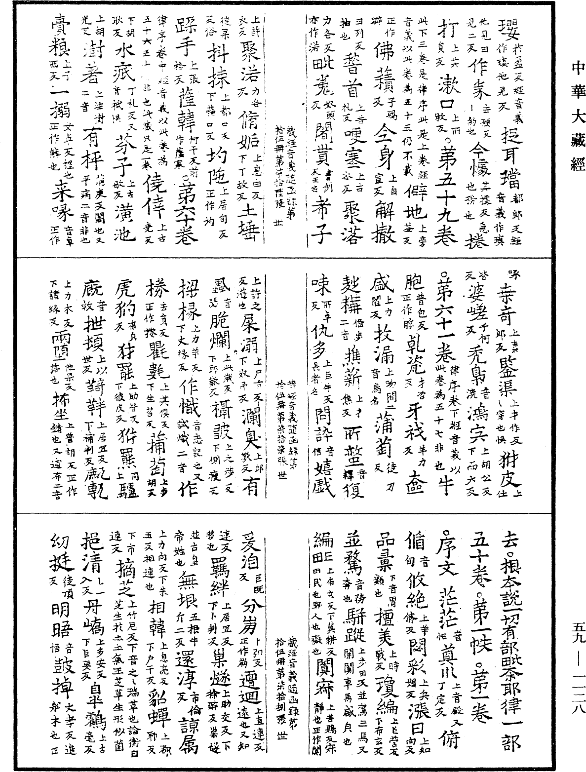 新集藏經音義隨函錄《中華大藏經》_第59冊_第1128頁