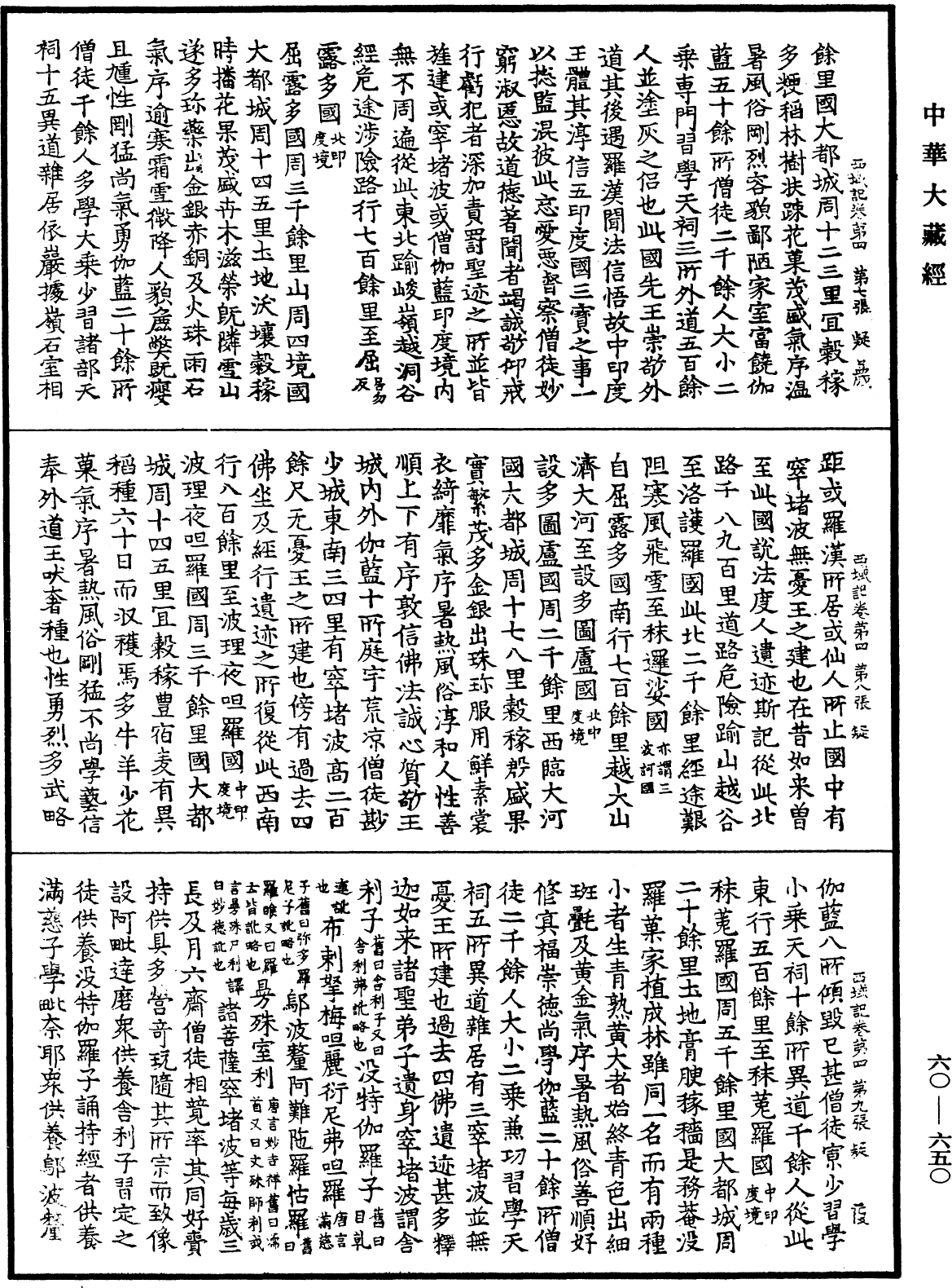 大唐西域記《中華大藏經》_第60冊_第0650頁