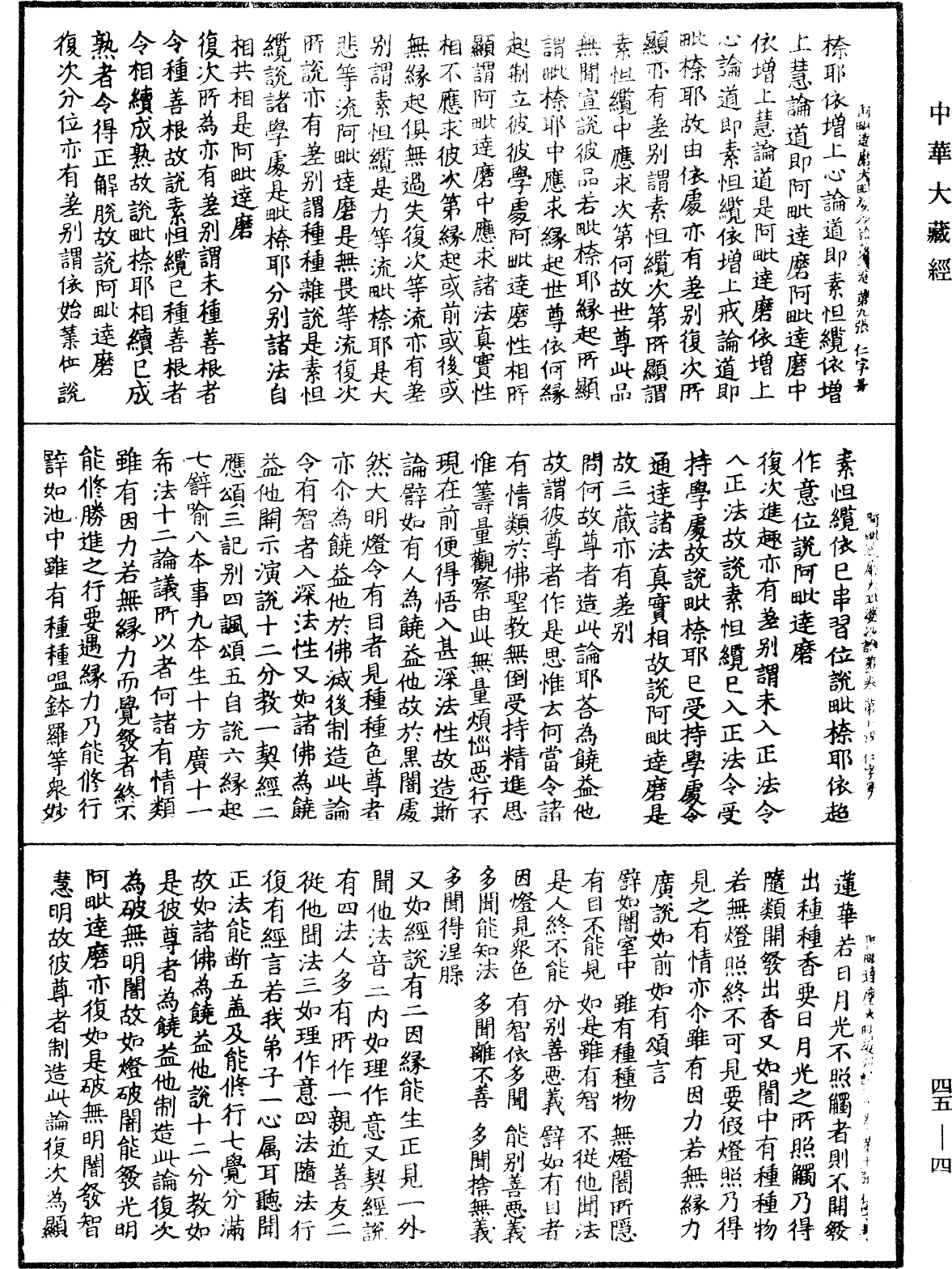 阿毗達磨大毗婆沙論《中華大藏經》_第45冊_第004頁